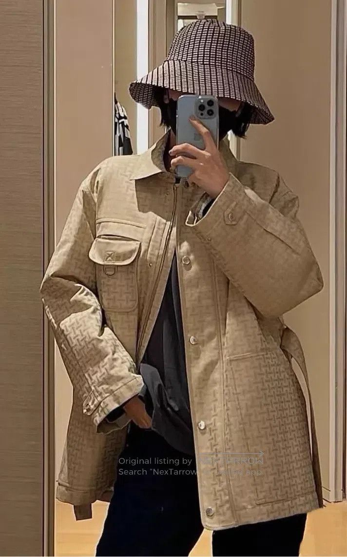 Hermes Hermes Khaki Letter H Cotton-Padded Two-Piece Jacket Size XS / US 0-2 / IT 36-38 - 2 Thumbnail