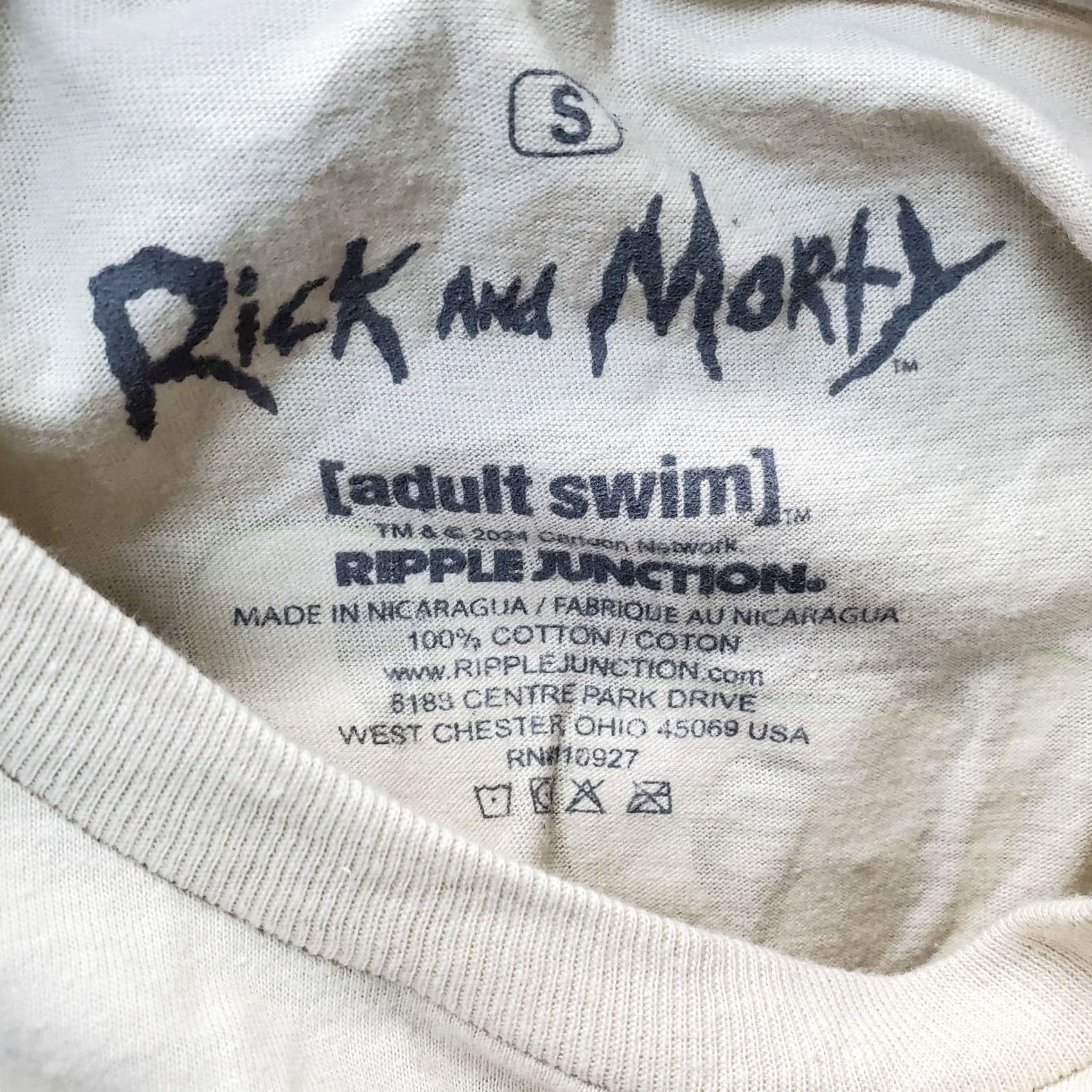 Ripple Junction Ripple Junction Rick and Morty Shirt Unisex S Brown Wubba Lubba Dub Stretch Tee Size US S / EU 44-46 / 1 - 5 Thumbnail
