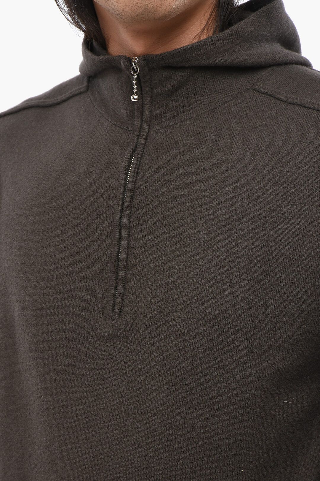 Burberry og1mm1125 Solid Color Wool Hooded Sweater in Brown Size US XL / EU 56 / 4 - 3 Thumbnail
