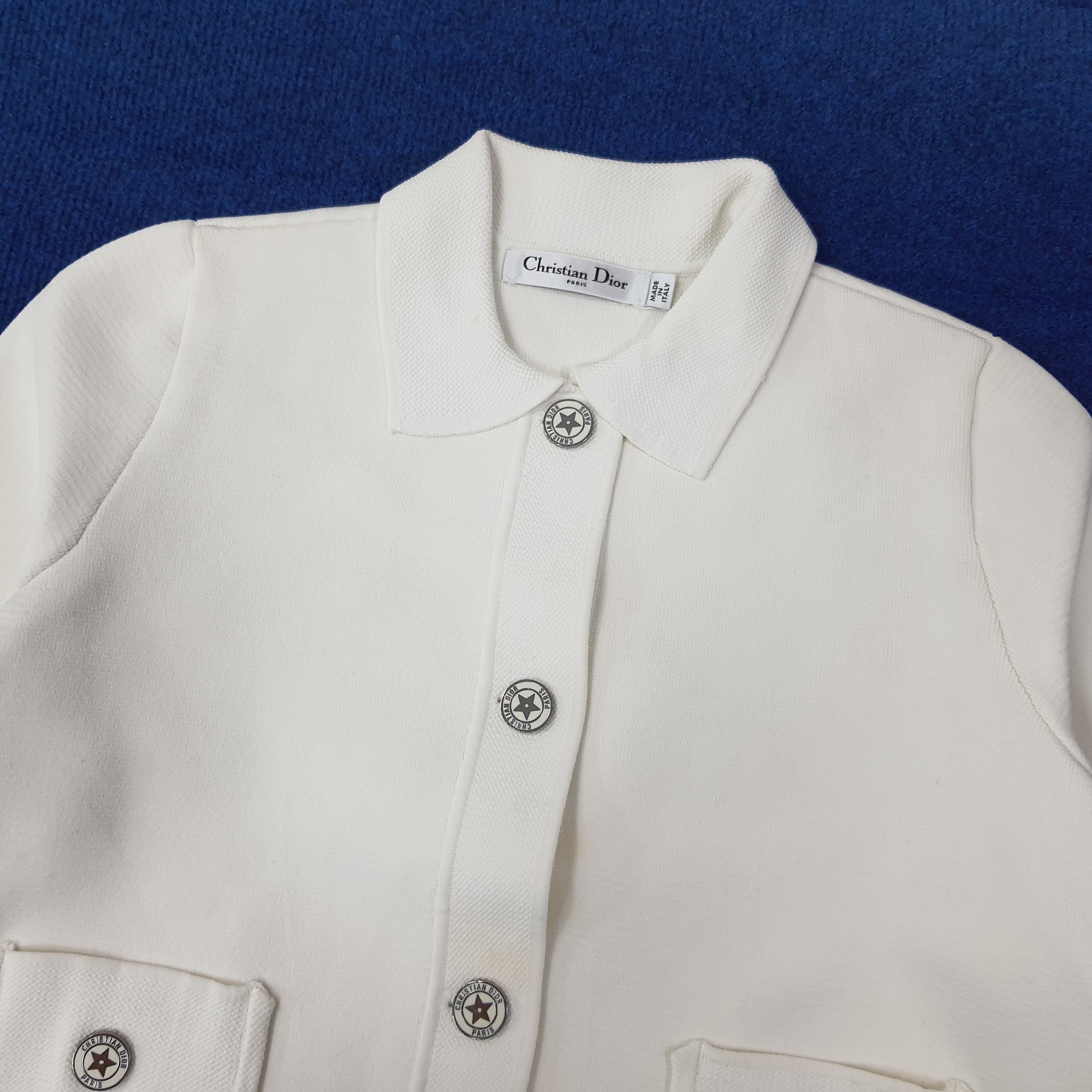 Christian Dior Monsieur Vintage Christian Dior Paris Knit Jacket Italy C254N25 Size XS / US 0-2 / IT 36-38 - 2 Thumbnail