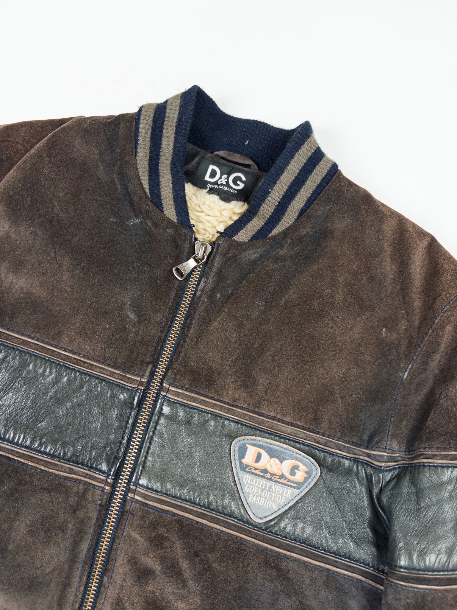 Dolce & Gabbana Dolce & Gabbana D&G Leather Suede Bomber Size US M / EU 48-50 / 2 - 3 Thumbnail