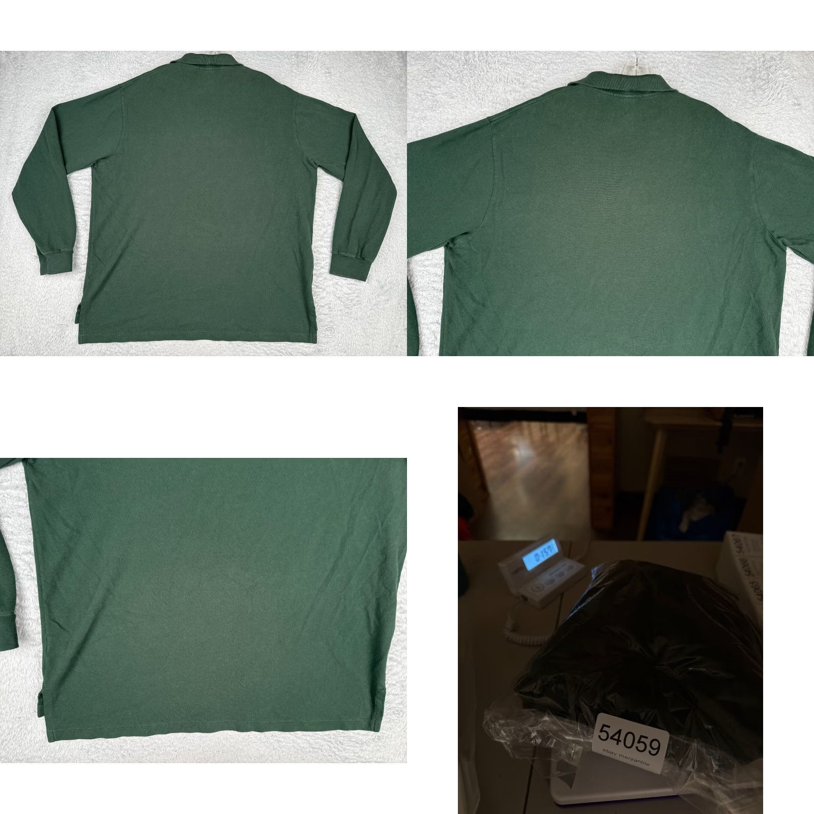 Ralph Lauren VINTAGE Ralph Lauren Polo Shirt Men 2XL Green Short Sleeve Cotton Polo Shirt Slim Fit Embroidered Logo, Button Collar, Knit, Regular Size US XXL / EU 58 / 5 - 9 Thumbnail