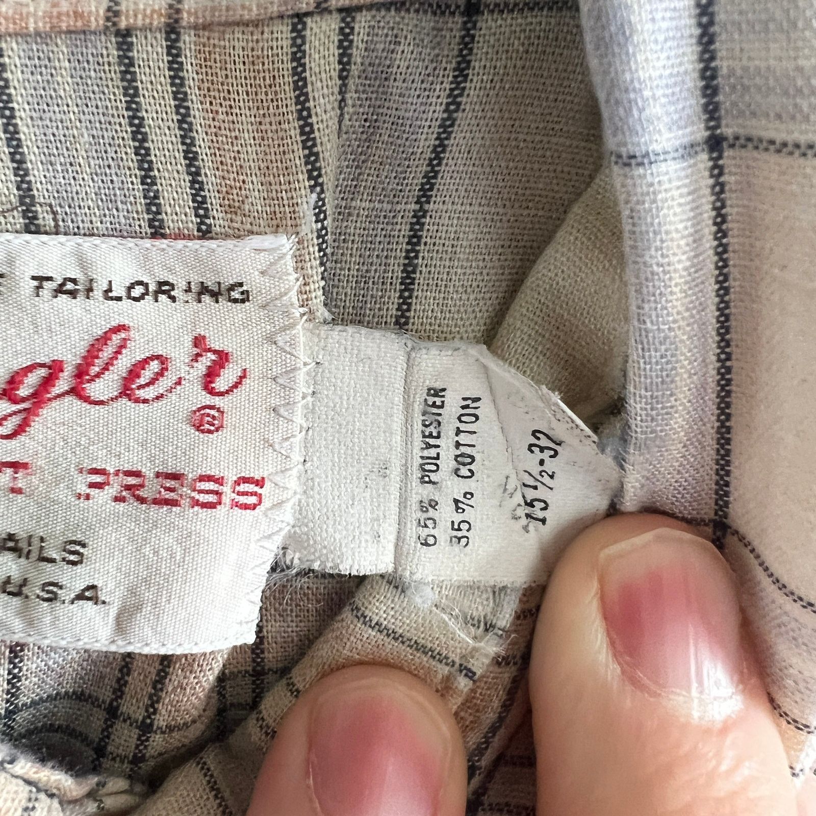 Wrangler VTG 70s Wrangler Pearl Snap Shirt USA 15.5 32 M 21x31 Size US M / EU 48-50 / 2 - 3 Thumbnail