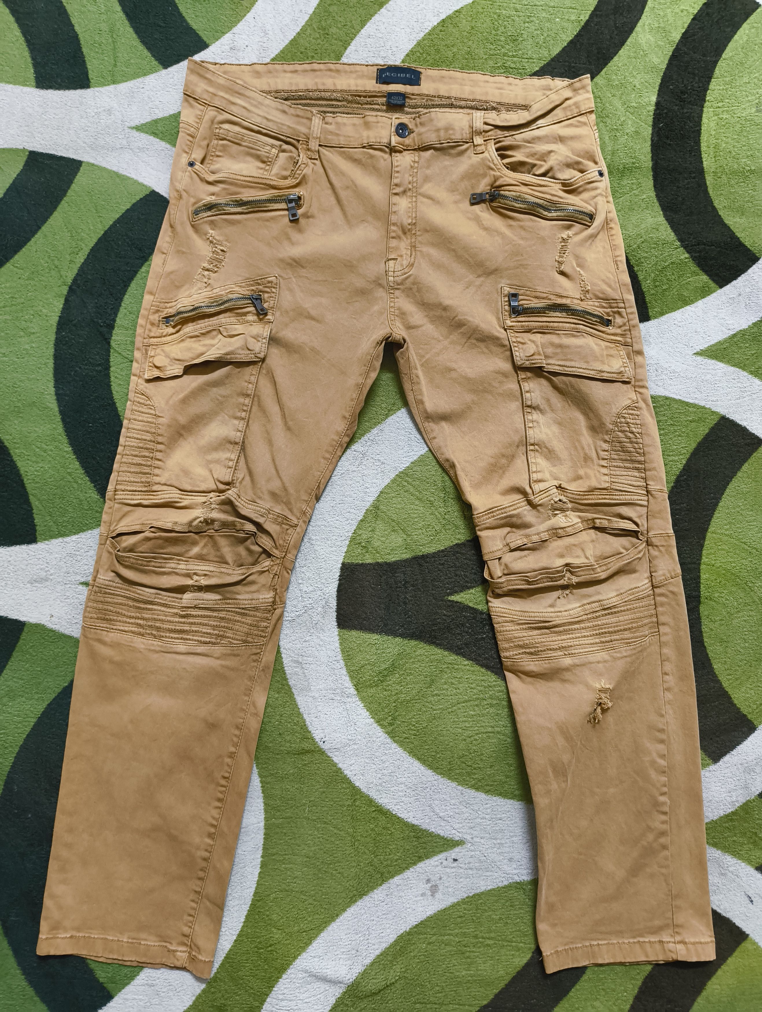 Decibel DECIBEL BIKER CARGO JEANS DISTRESSED DENIM Size US 42 / EU 58 - 1 Thumbnail