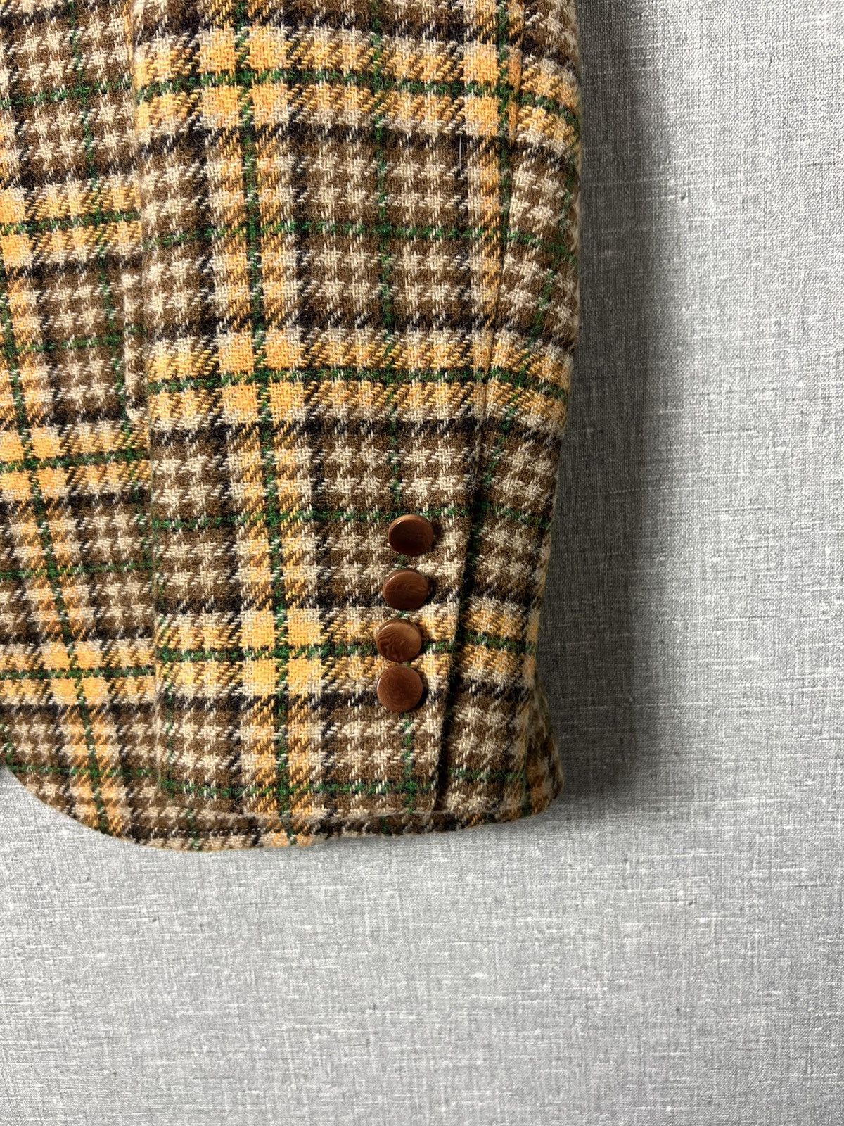 Doppiaa Rare Doppiiaa Aabenzio Tweed Checkered Blazer Jacket Size US M / EU 48-50 / 2 - 8 Thumbnail