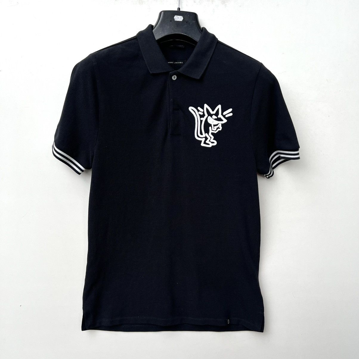 Marc Jacobs Marc Jacobs Sticky Rat Graphic Black Polo Size US S / EU 44-46 / 1 - 1 Thumbnail