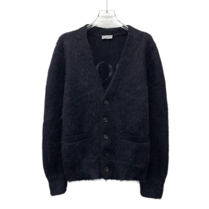 Dior Dior Black Mohair Men's Cardigan Sweater 0089 Size US S / EU 44-46 / 1 - 1 Thumbnail