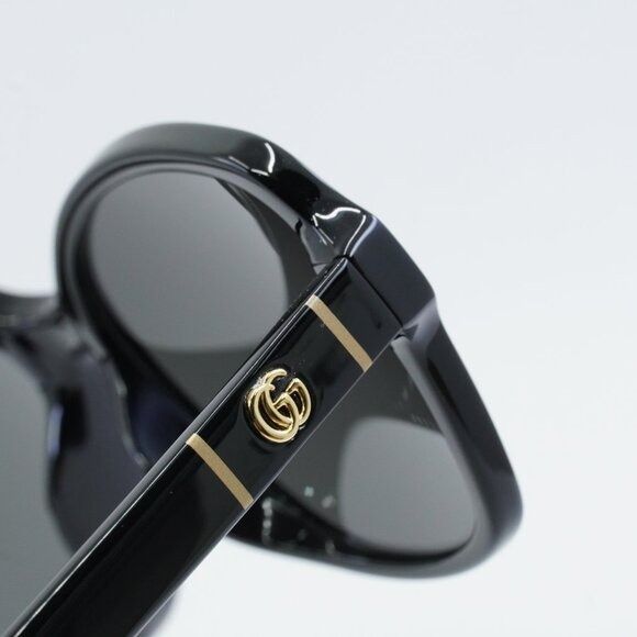 Gucci Gucci GG0765SA 002 Sunglasses Black Butterfly Frame Size ONE SIZE - 6 Thumbnail