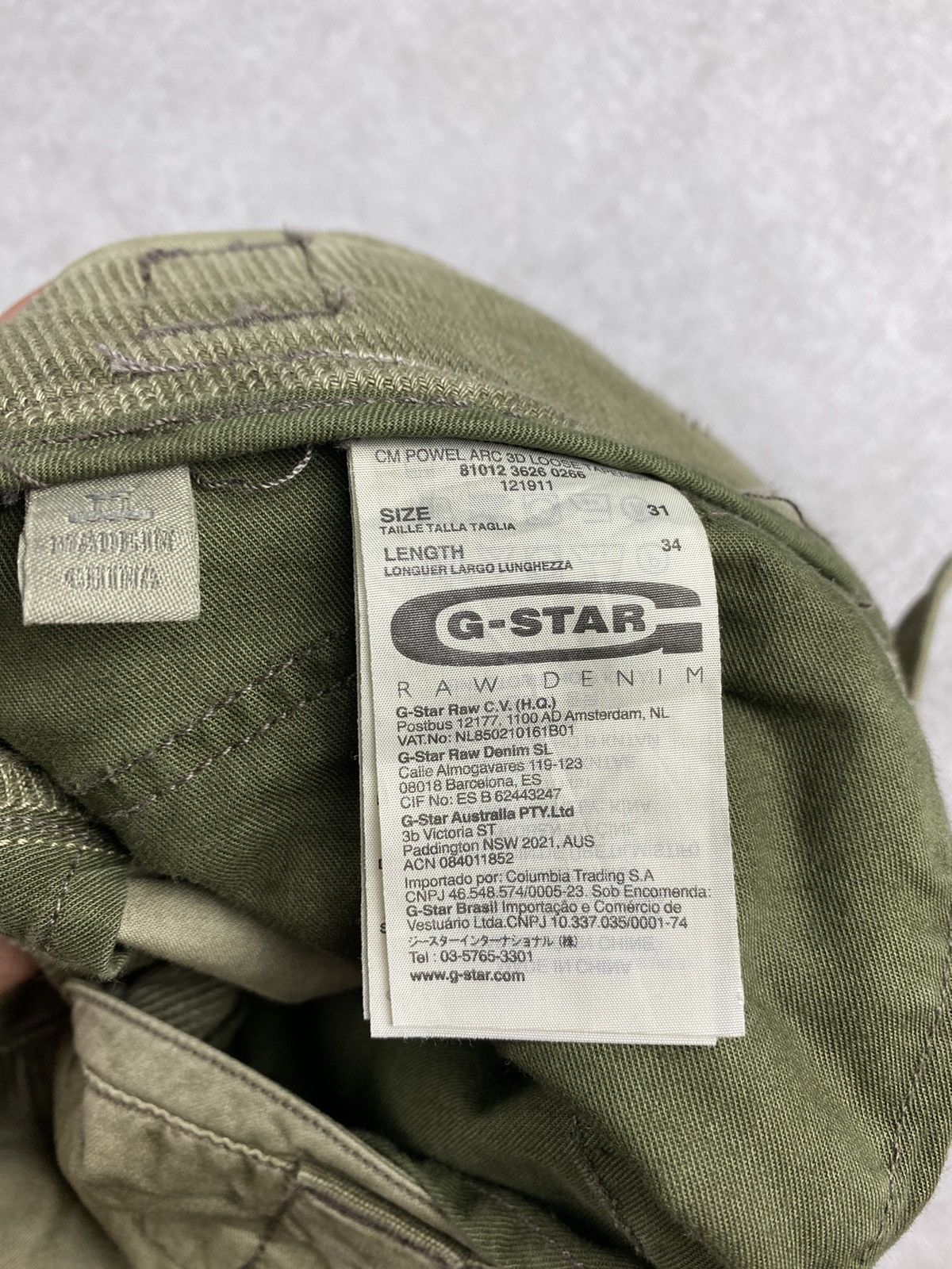 G-Star Vintage multi pocket cargo G-Star Raw jeans y2k Size US 31 - 11 Thumbnail