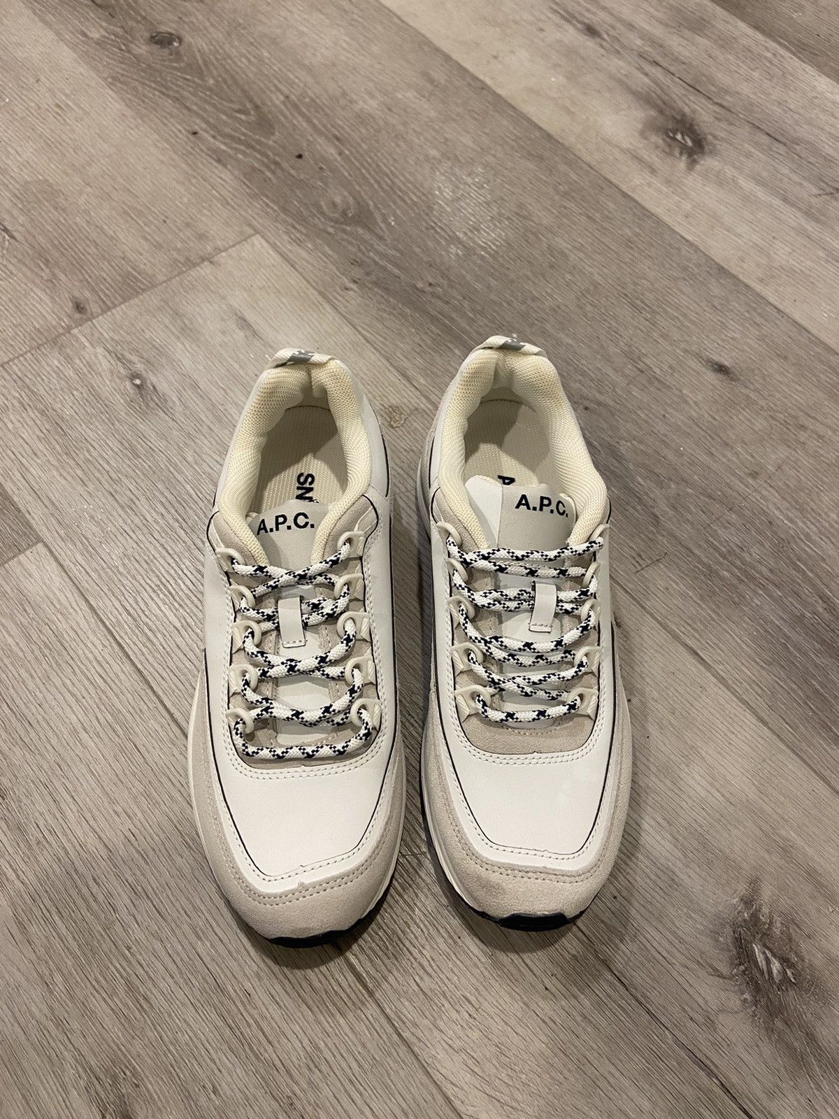 image of A P C Jay Sneaker in White, Women's (Size 9)