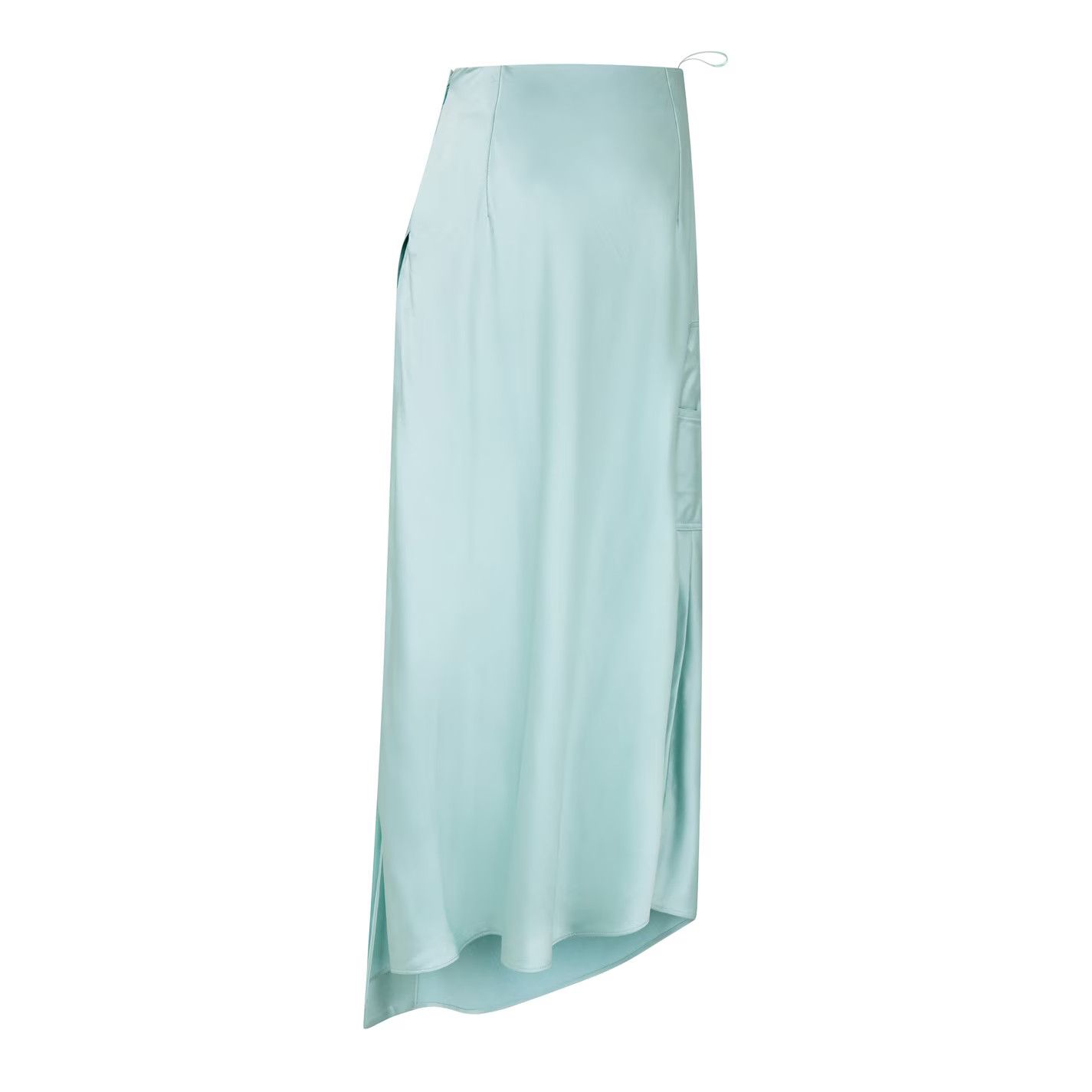 Off-White o1y1225 Midi Skirt in Sky Blue Size 25" / US 0 / IT 36 - 2 Thumbnail