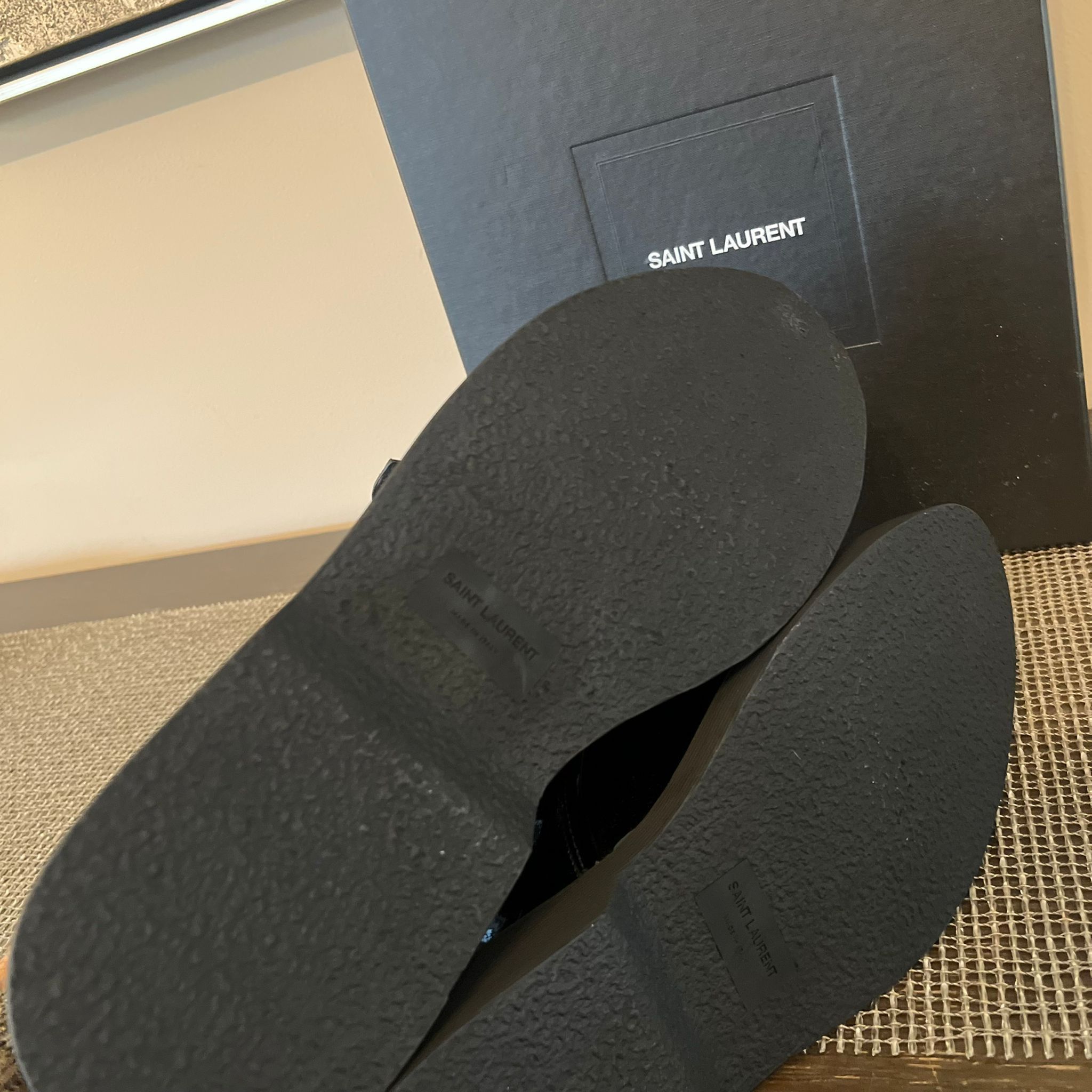 Saint Laurent Paris Teddy 10 Buckled Boots in Patent Black Size US 11 / EU 44 - 14 Thumbnail