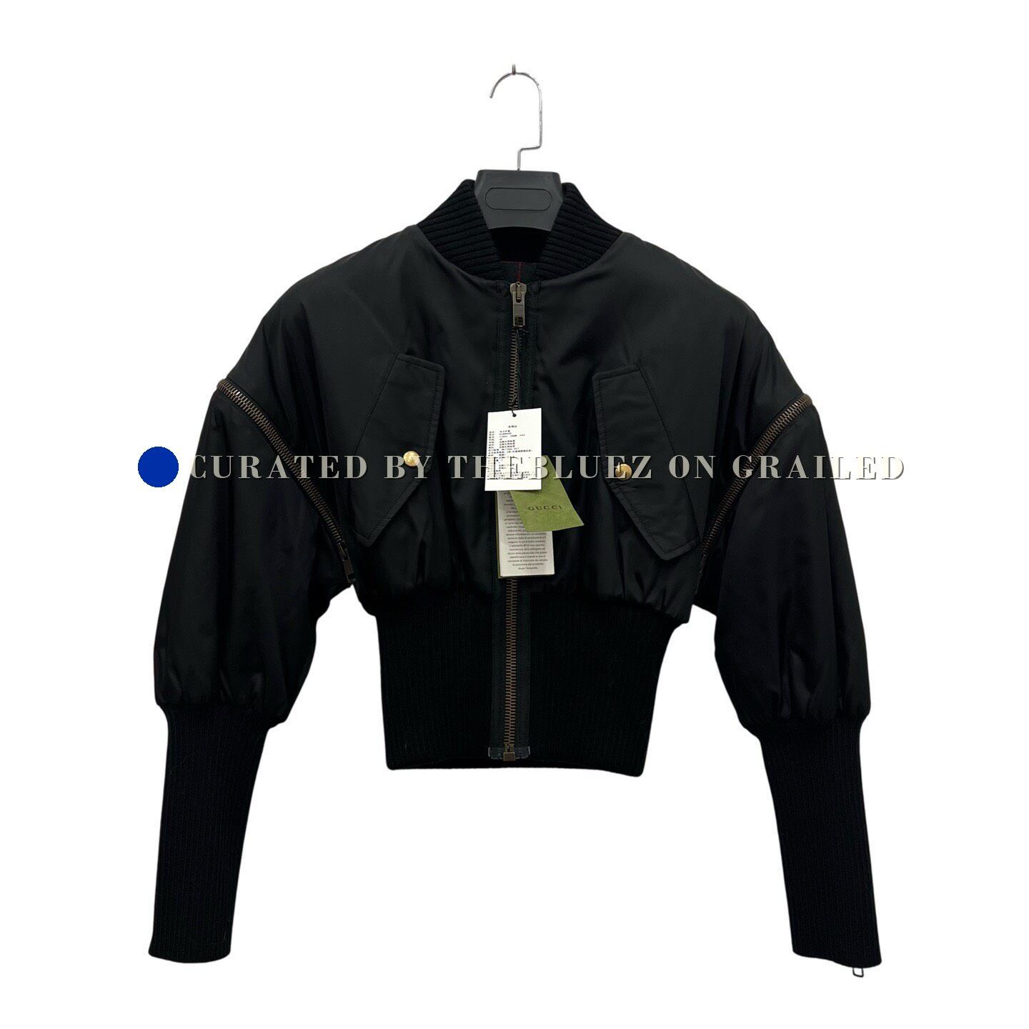 Gucci Gucci Black Pilot Jacket Size S / US 4 / IT 40 - 1 Thumbnail