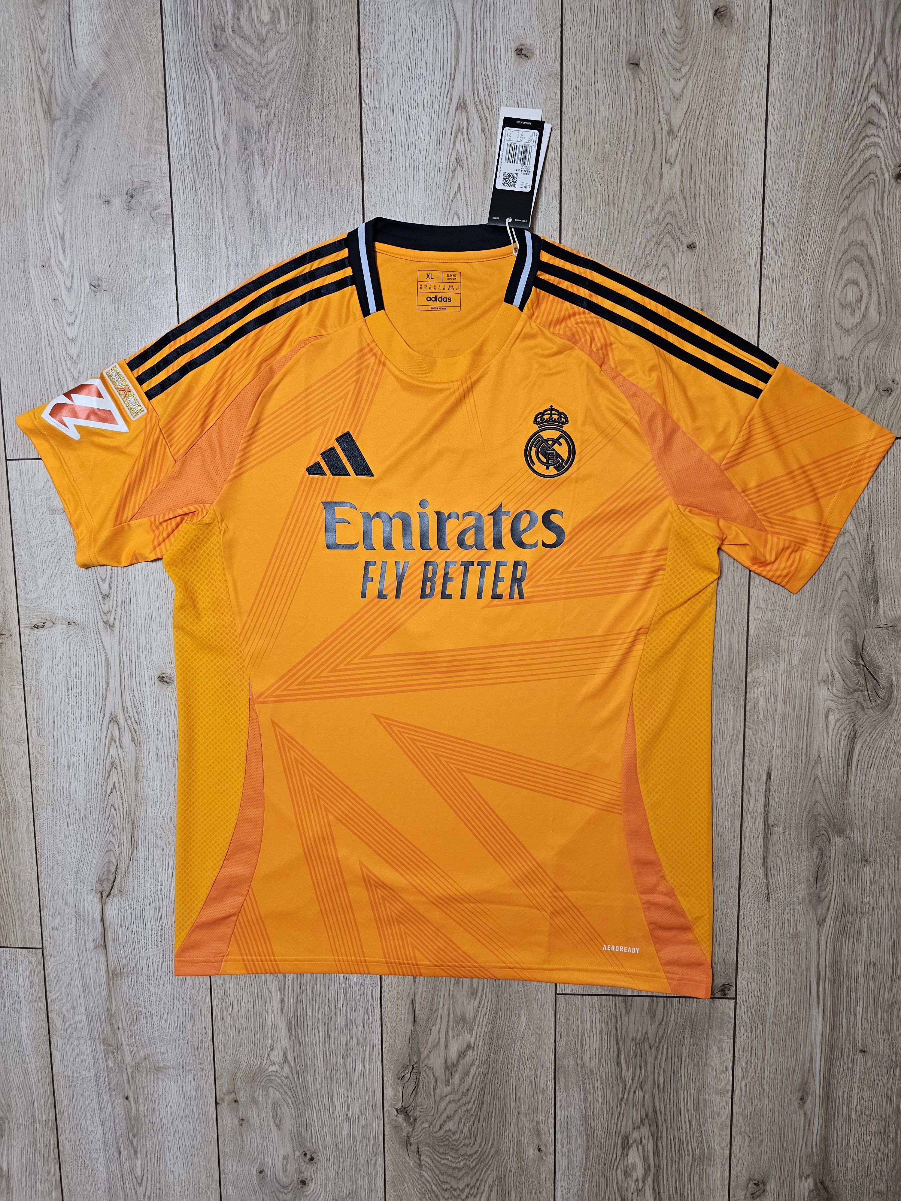 Adidas REAL MADRID 2024 2025 MBAPPE AWAY FOOTBALL SOCCER JERSEY Size US XL / EU 56 / 4 - 2 Thumbnail