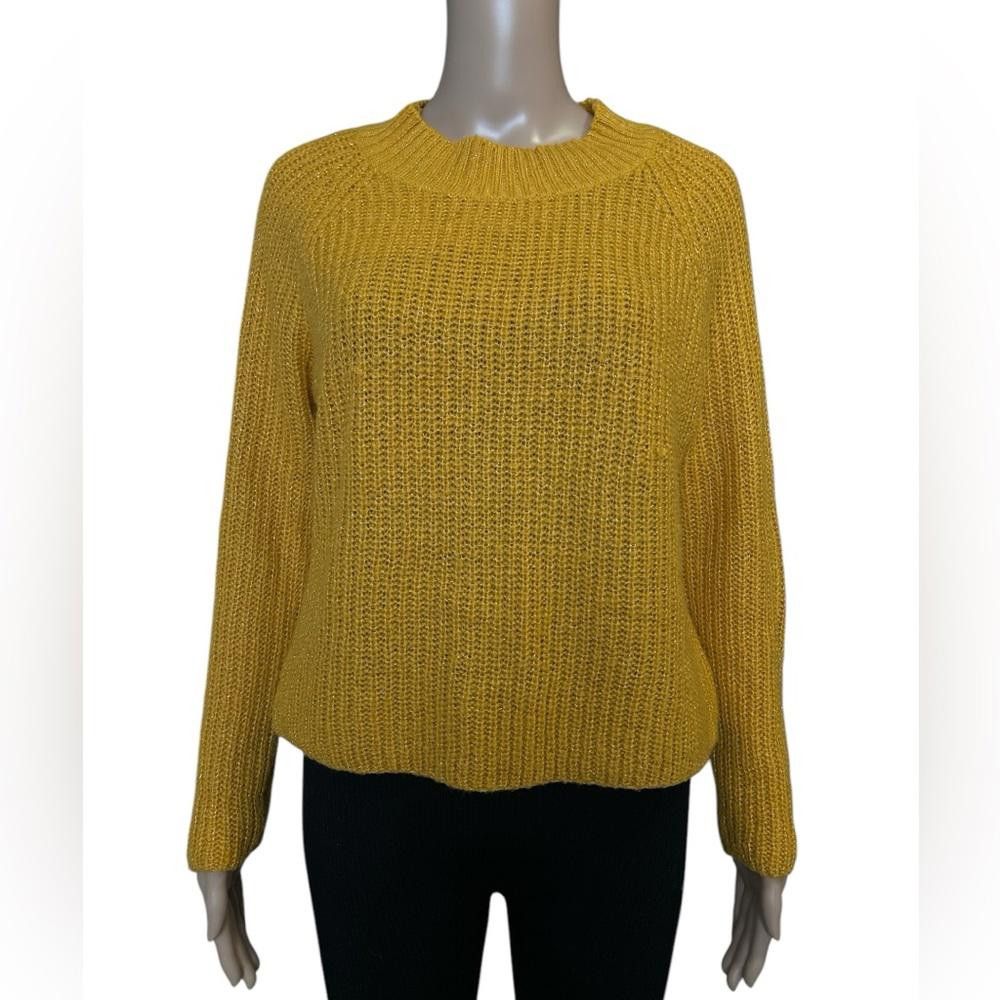 Designer Age Trés Chic Mustard Yellow Knit Sweater - Size Small Size S / US 4 / IT 40 - 1 Thumbnail