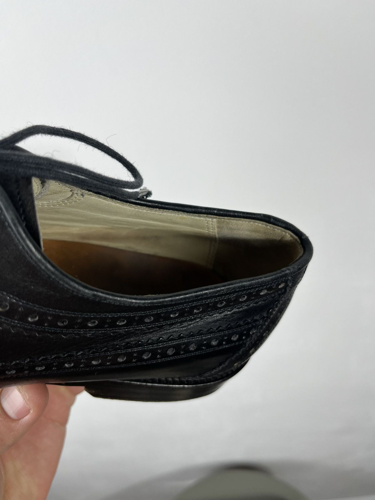 Leather Black Leather Brogue Wingtip Shoes Size 41 EU Dress Leather Size US 8 / EU 41 - 12 Thumbnail