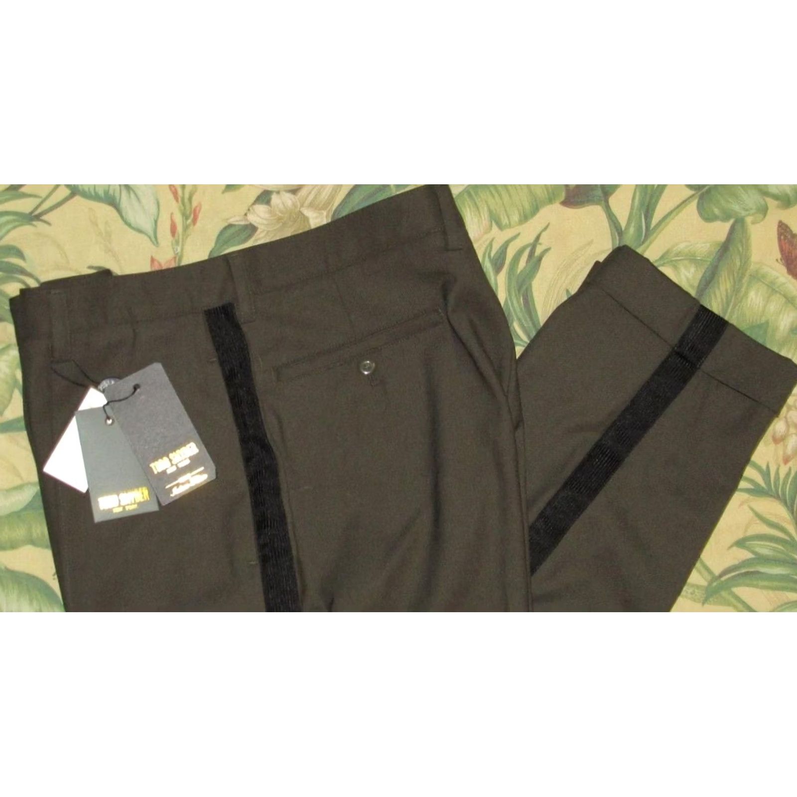 Todd Snyder Todd Snyder Wool Olive Pintuck Trousers Dress Pants 36 x 28 NWT Men Size US 36 / EU 52 - 2 Thumbnail