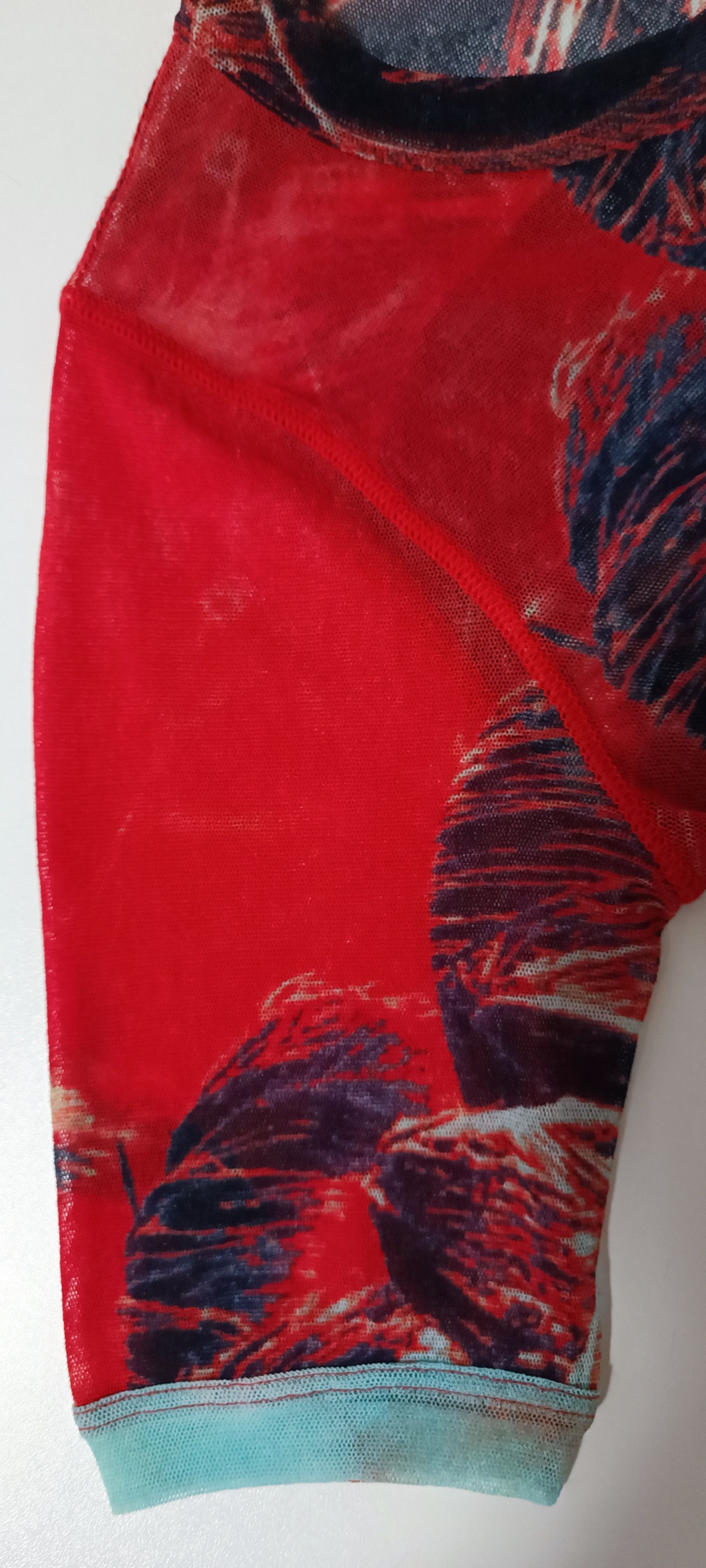 Jean Paul Gaultier Palm trees nylon mesh t-shirt Size US XS / EU 42 / 0 - 19 Thumbnail