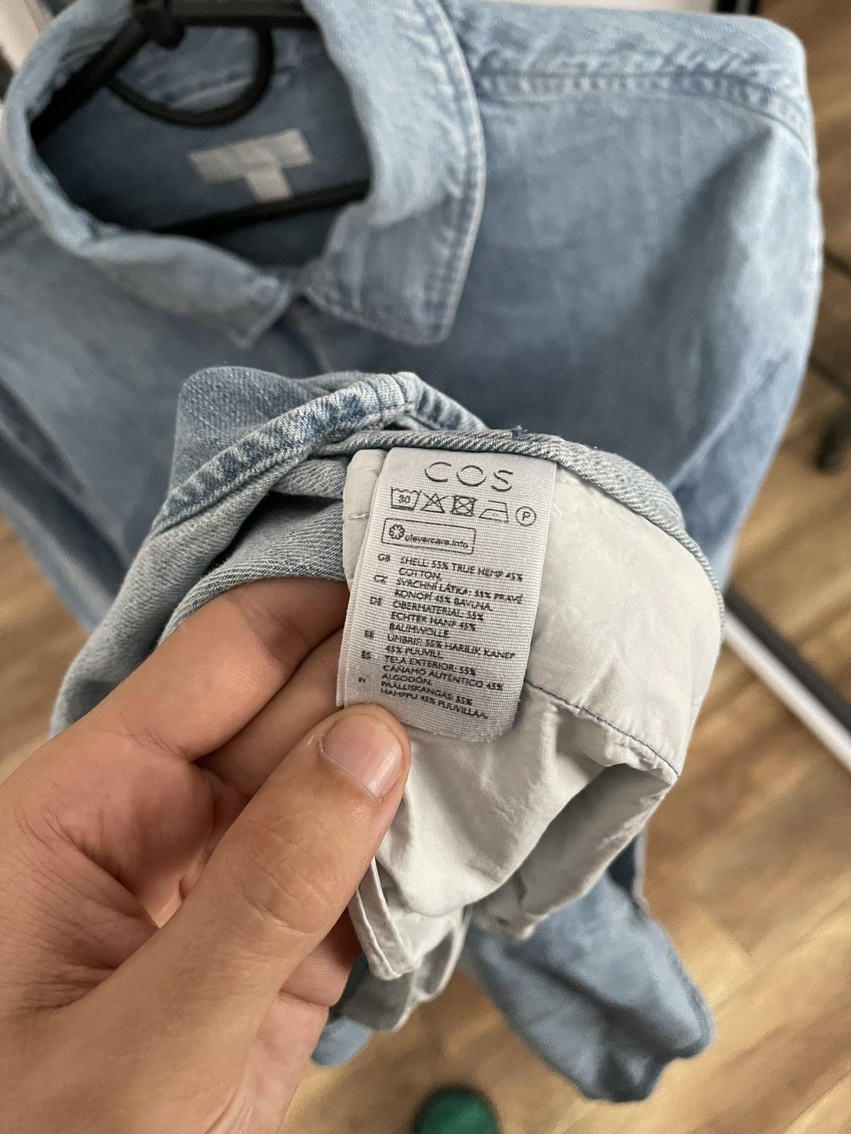 Cos Cos Shirt Button Up Long Sleeve Heavyweight Size US XL / EU 56 / 4 - 10 Thumbnail