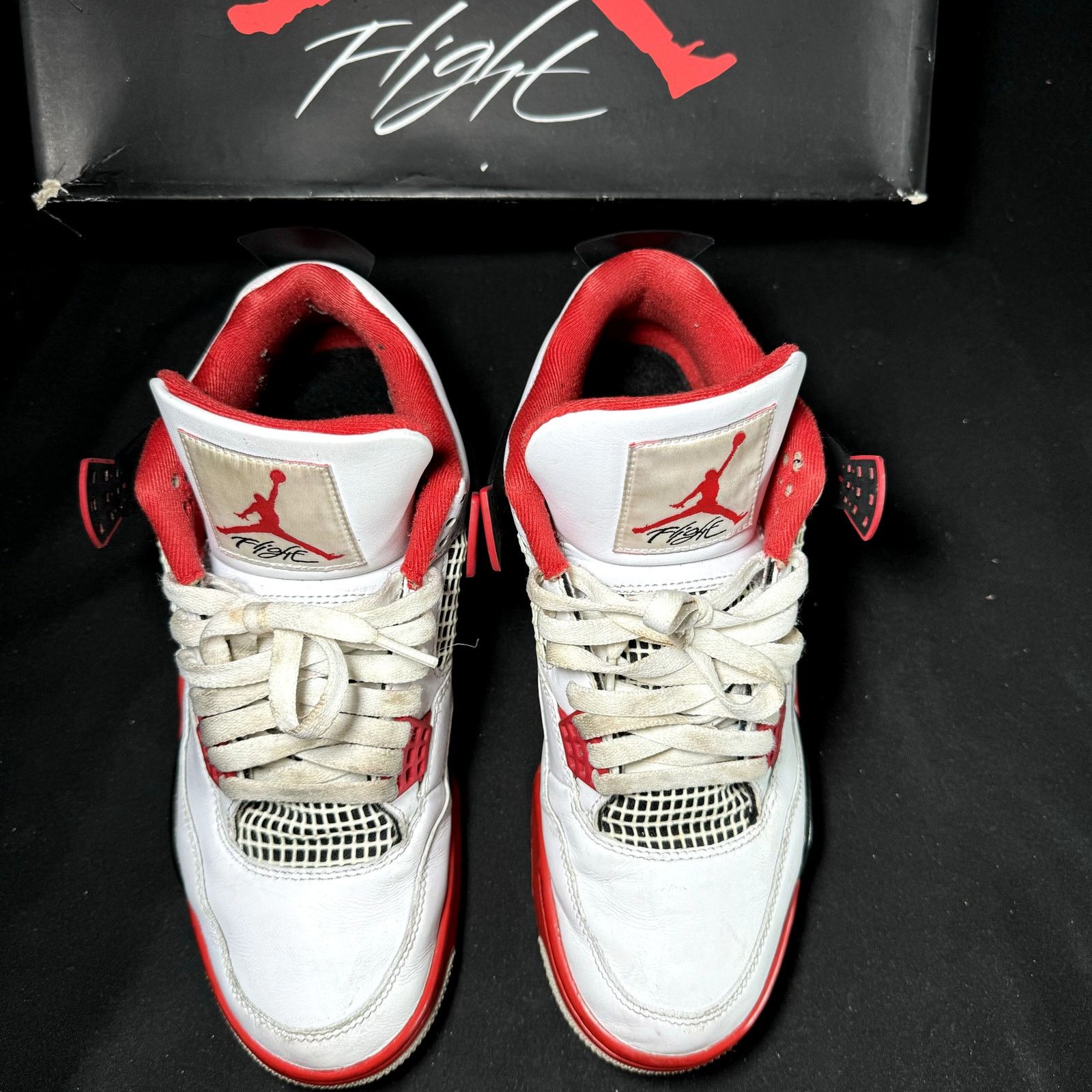 Jordan Brand × Nike Size 9 - Nike Air Jordan 4 Retro OG Fire Red Men's Shoes Size US 9 / EU 42 - 4 Thumbnail