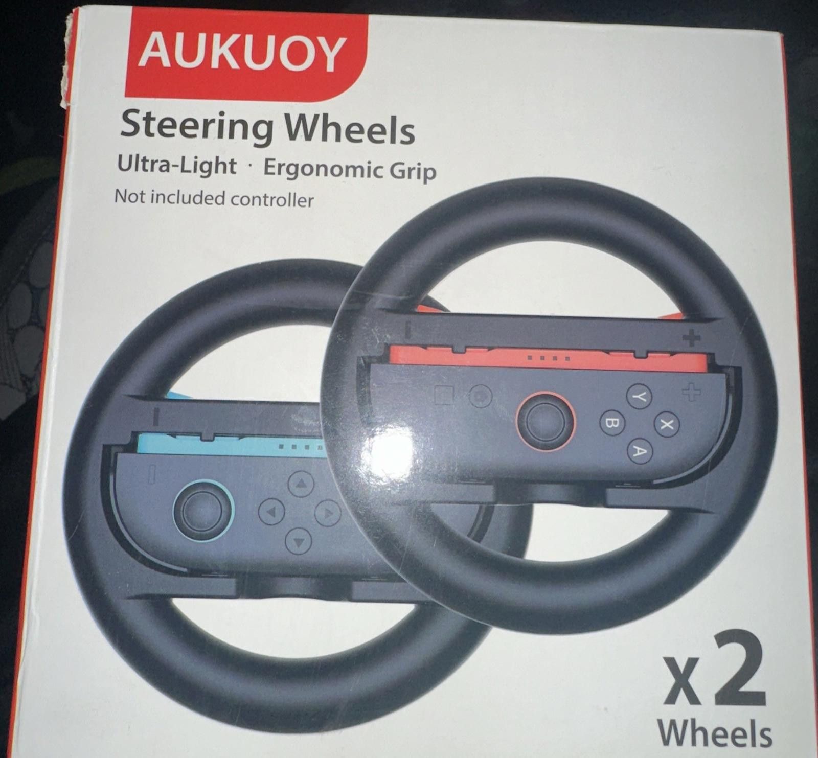 Other Nintendo Switch 2 Steering Wheel set of two wheels Aukuoy Size ONE SIZE - 1 Thumbnail