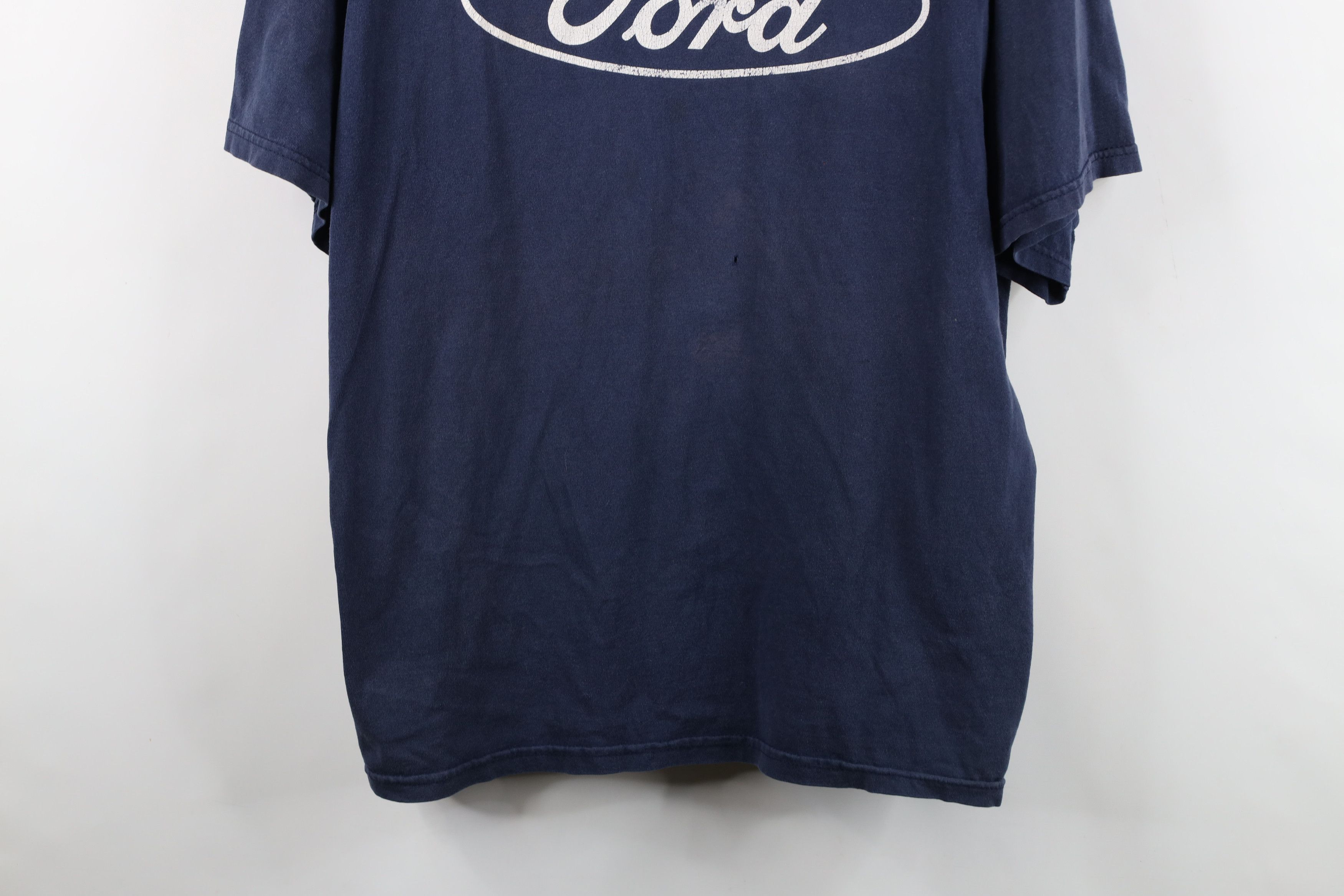 Vintage Vintage 90s Y2K Ford Motor Co Spell Out Big Logo T-Shirt Size US XXL / EU 58 / 5 - 3 Thumbnail
