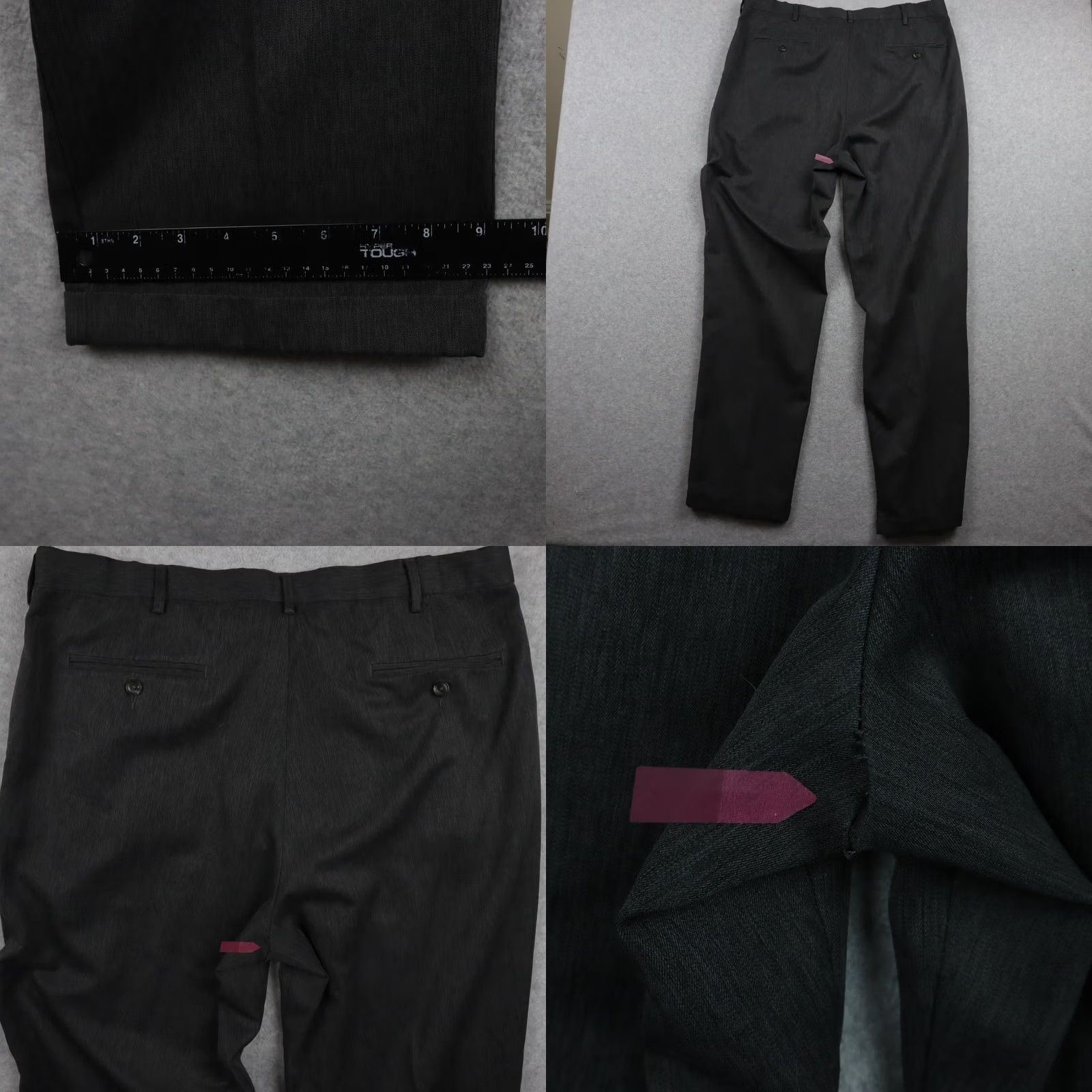 Perry Ellis Perry Ellis Portfolio Dress Pants Mens 38x34 Formal Cuffed Pleated Gray Size US 38 / EU 54 - 8 Thumbnail