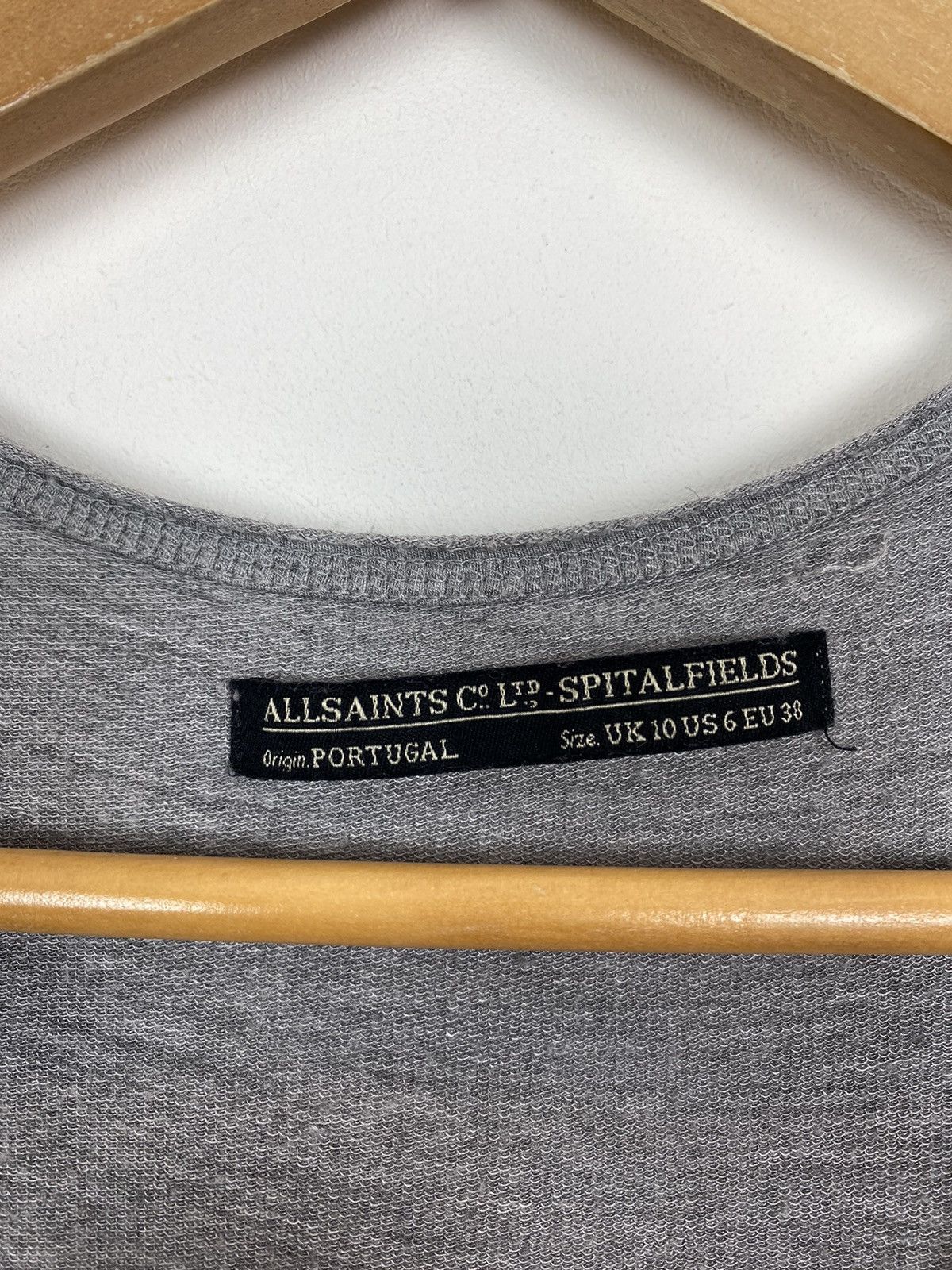 Allsaints AllSaints Spitalfields Dress Grey Sleeveless Womens Sz UK10 Size M / US 6-8 / IT 42-44 - 3 Thumbnail
