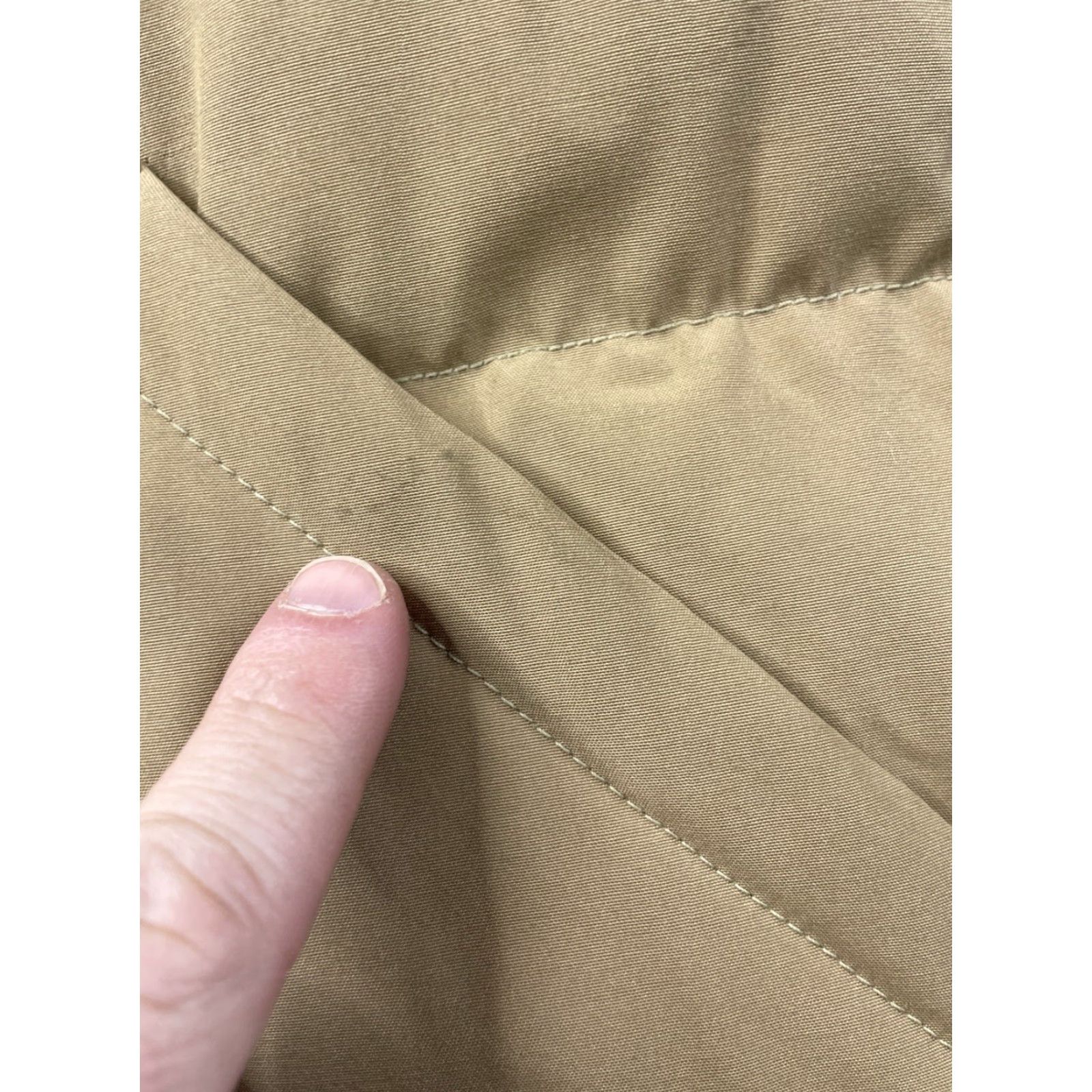 Vintage VINTAGE Top Gear Jacket Puffer Vest Down Insulated TAN Mens Large Long USA Size 42R - 7 Thumbnail