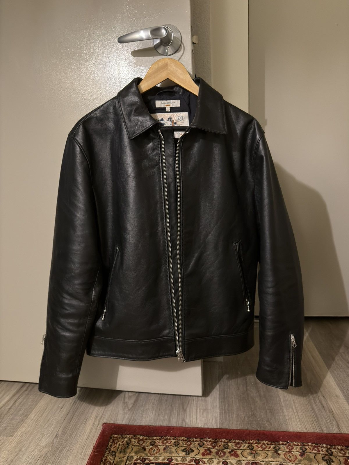 Nudie Jeans Eddy Rider Leather Jacket Size US M / EU 48-50 / 2 - 2 Thumbnail
