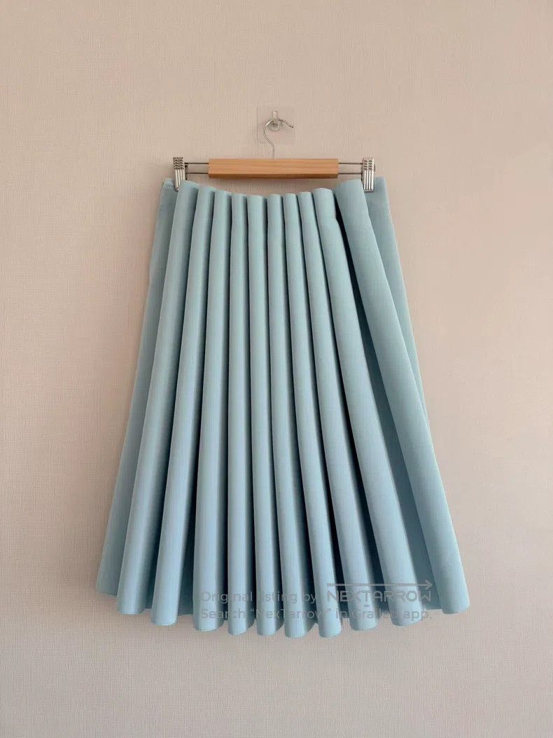 Issey Miyake Issey Miyake Blue Skirt Size 25" / US 0 / IT 36 - 2 Thumbnail