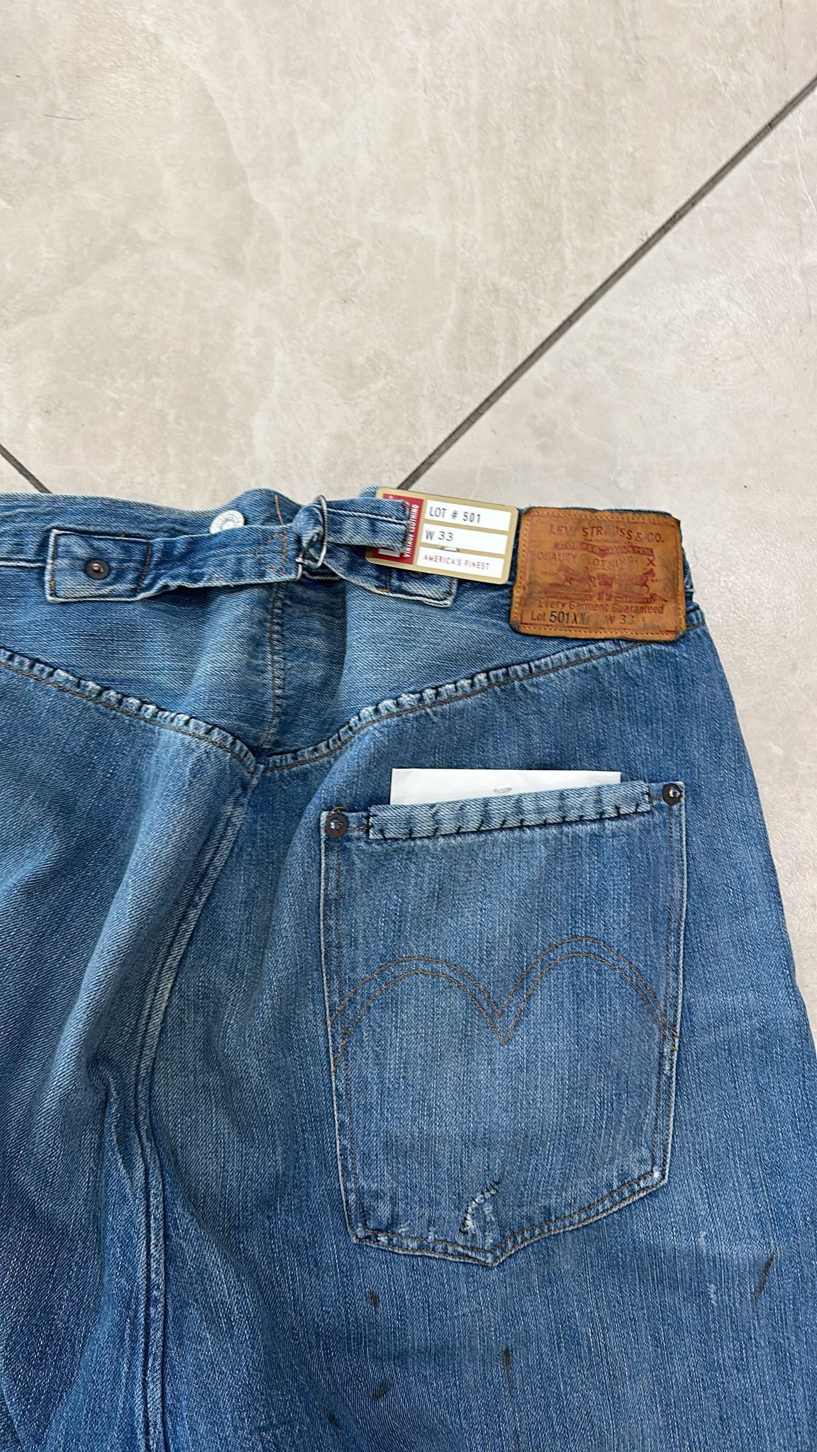 Levi's Vintage Clothing LVC Levi's Vintage Clothing 1890 501XX BigE Selvedge Jeans Size US 33 - 7 Thumbnail