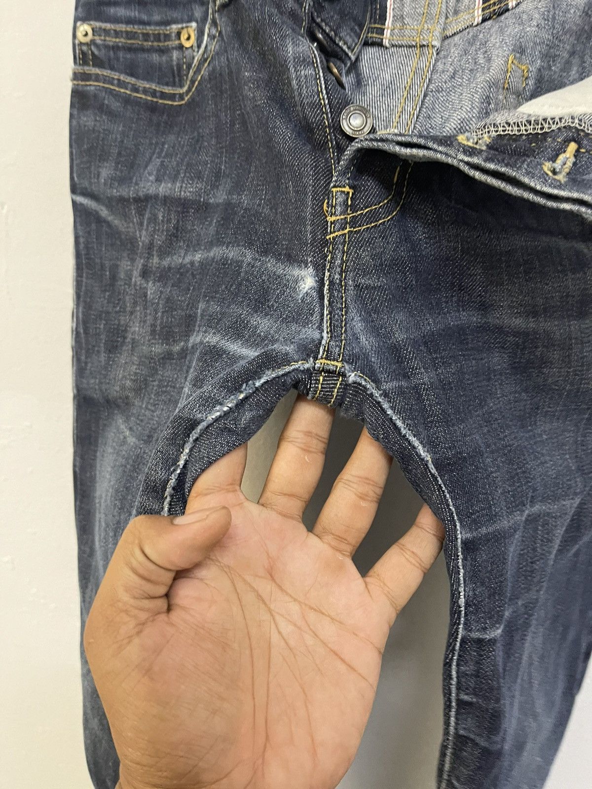 Saint Laurent Paris Saint Laurent D03 M/ST-LW indigo jeans Size US 30 / EU 46 - 10 Thumbnail