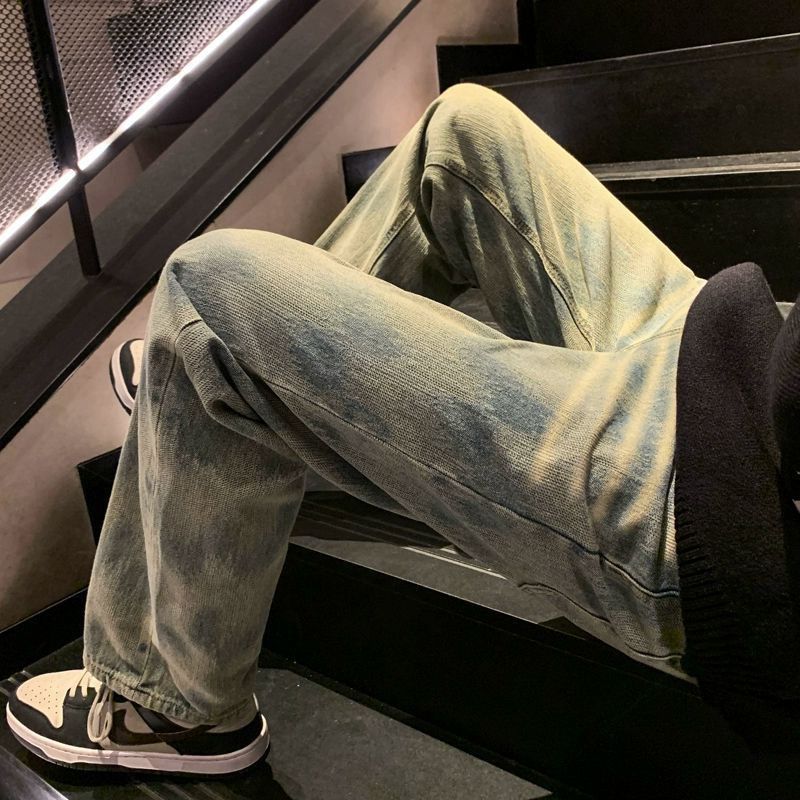 Japanese Brand High street American heavy washed distressed tie-dye jeans Size US 32 / EU 48 - 4 Thumbnail