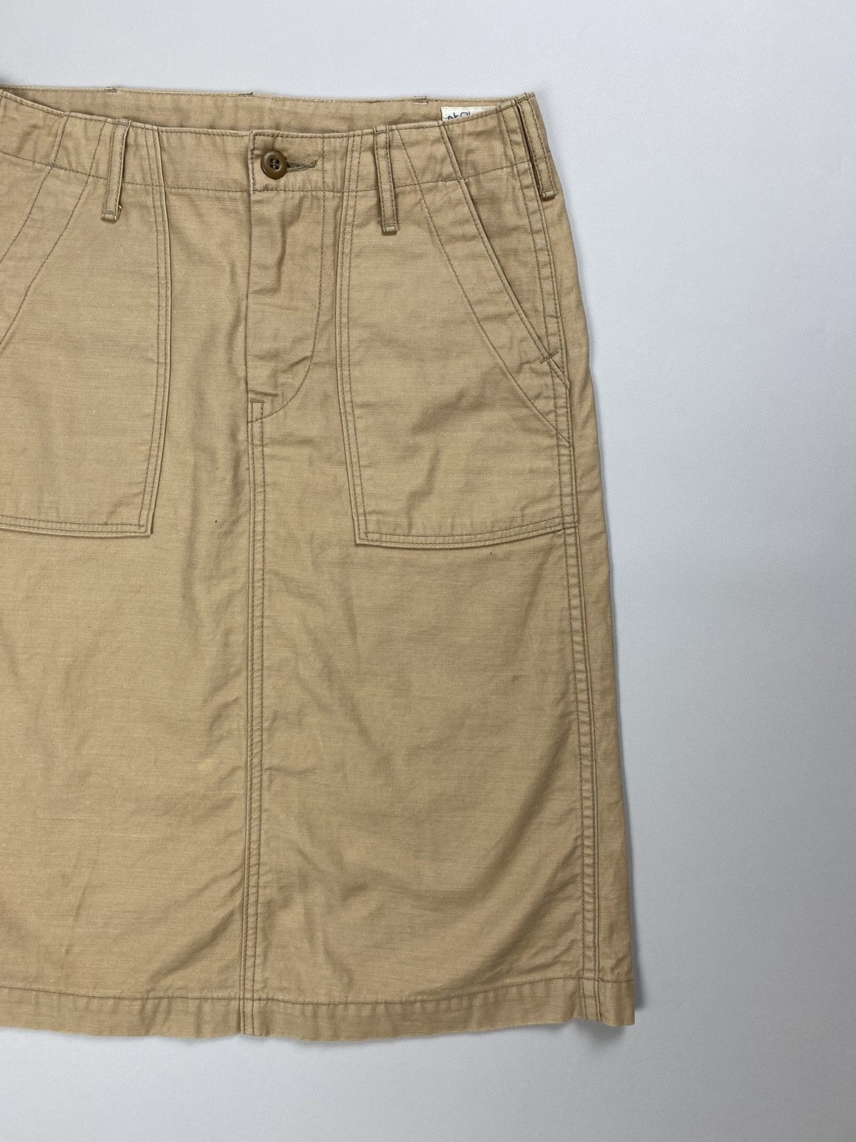 Japanese Brand × Orslow Orslow ladies canvas workwear Back Buckle skirt size 1 Size 26" / US 2 / IT 38 - 3 Thumbnail