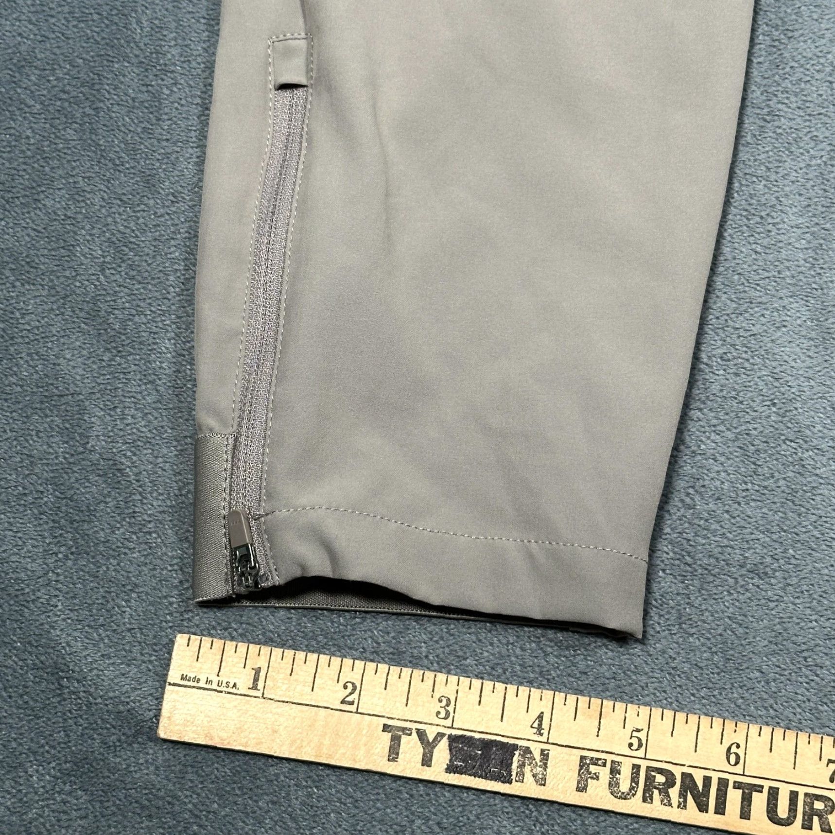 Vintage Macade Golf Pants Mens 40 R Slim Fit Gray Stretch Tapered Zip Cuffs Performance Size US 40 / EU 56 - 4 Thumbnail