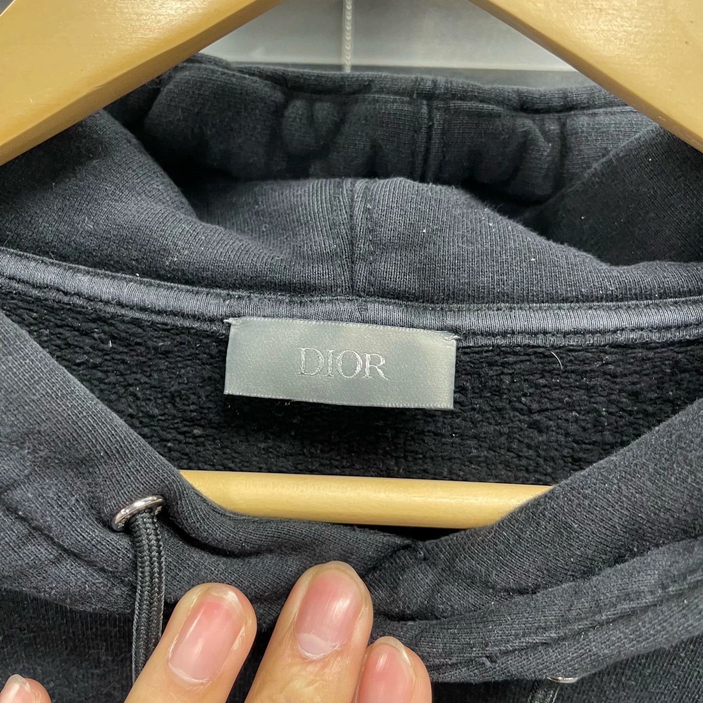 Dior Dior CD embroidered logo black hoodie L faded Size US L / EU 52-54 / 3 - 3 Thumbnail