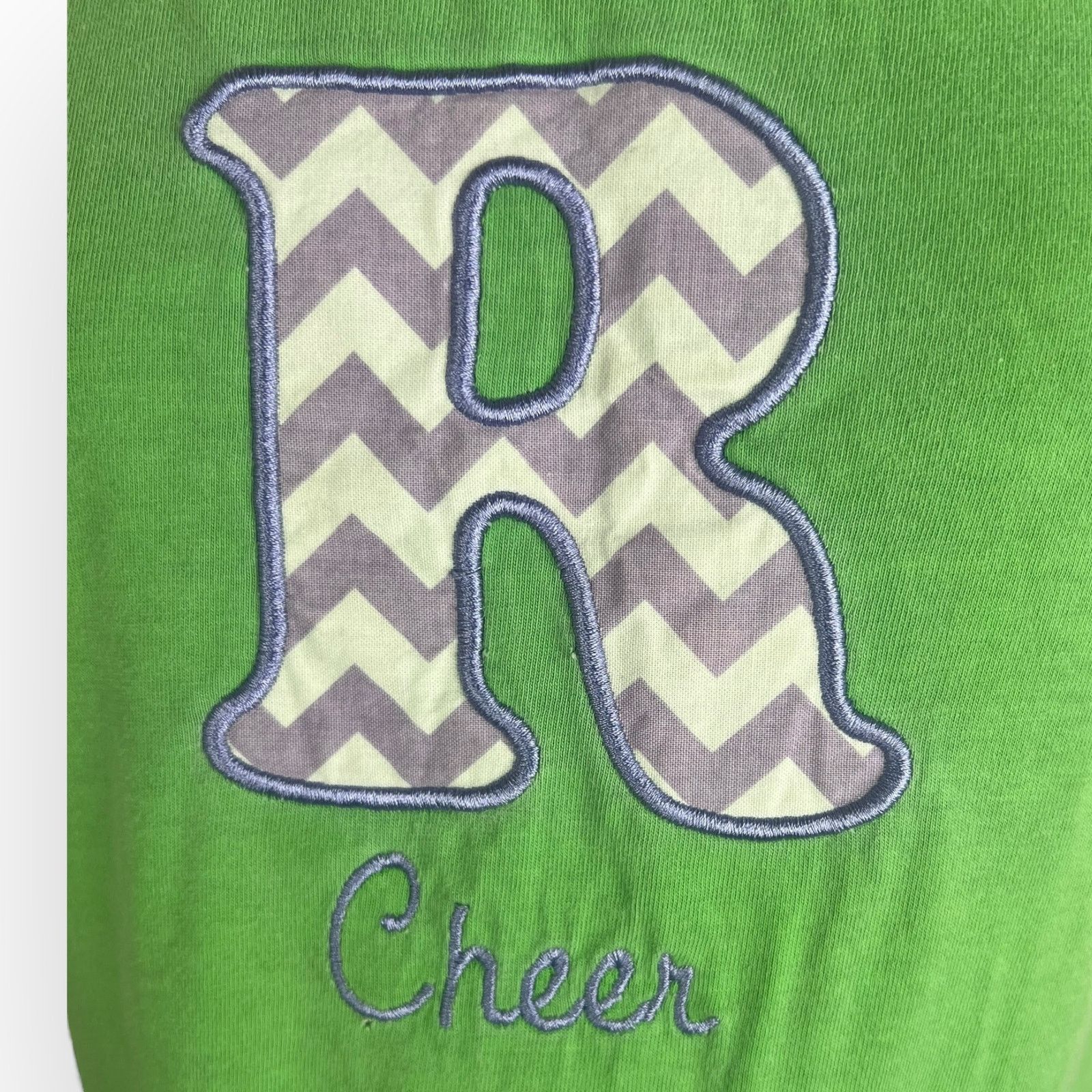 Vintage Vintage Cheer Tank Chevron Print Green Purple White Accents Size S / US 4 / IT 40 - 4 Thumbnail