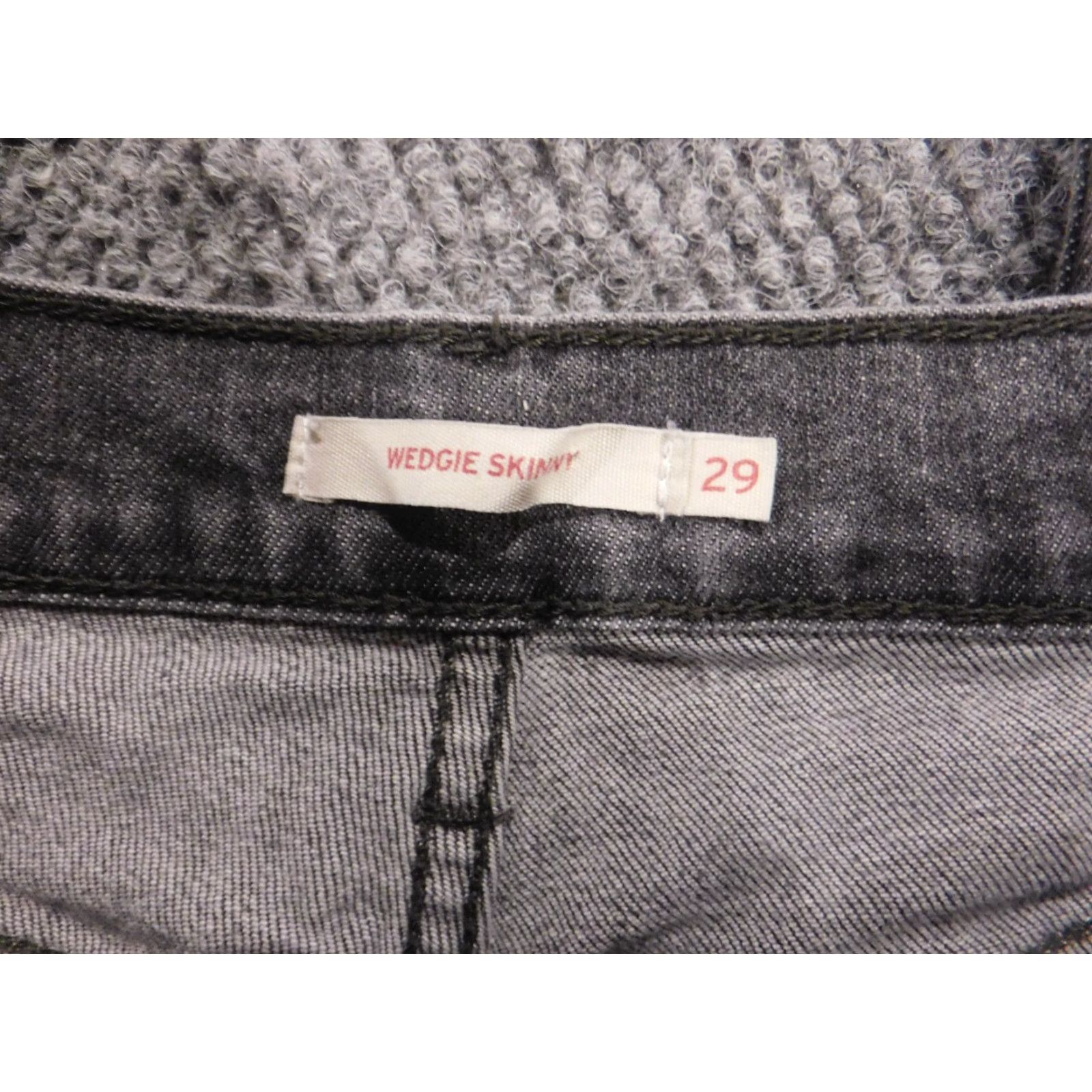 Levi's Levi's Womens Jeans 27 Gray Skinny Denim Size 27" / US 4 / IT 40 - 2 Thumbnail