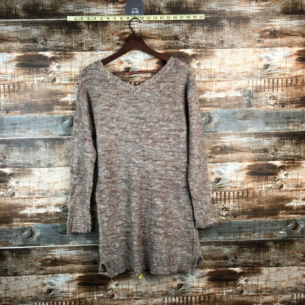 GU × Homespun Knitwear DL GU Brown Vintage Knitwear #C498 Size M / US 6-8 / IT 42-44 - 12 Thumbnail