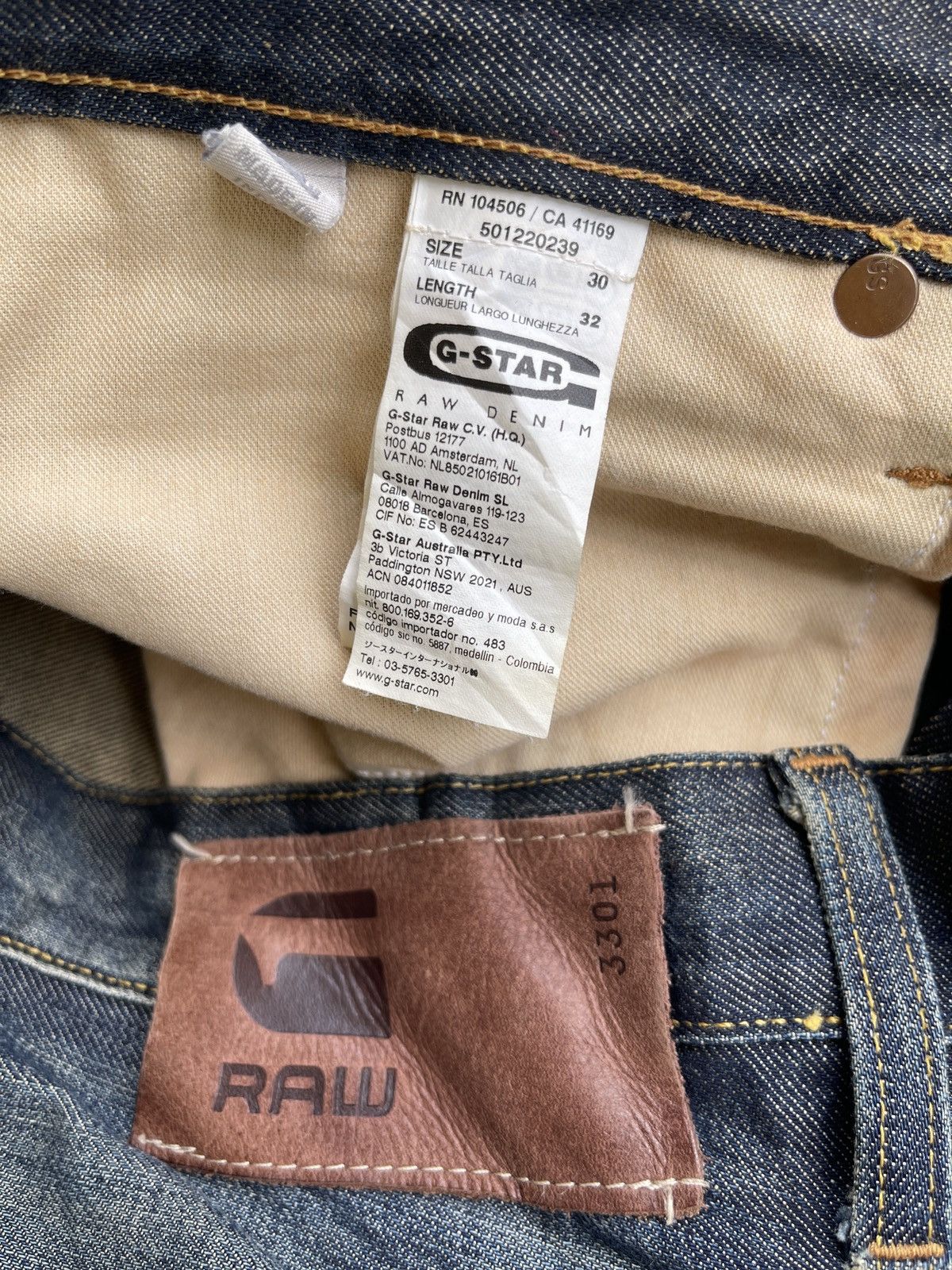 G-Star G-Star Straight Leg Denim Size US 31 - 9 Thumbnail