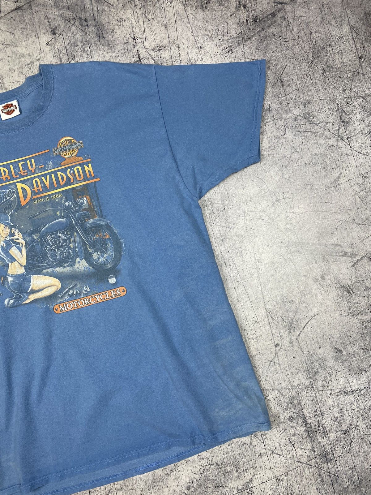 Harley Davidson × Vintage Vintage Harley Davidson 2005 Biker Tee T Shirt Size US XXL / EU 58 / 5 - 4 Thumbnail