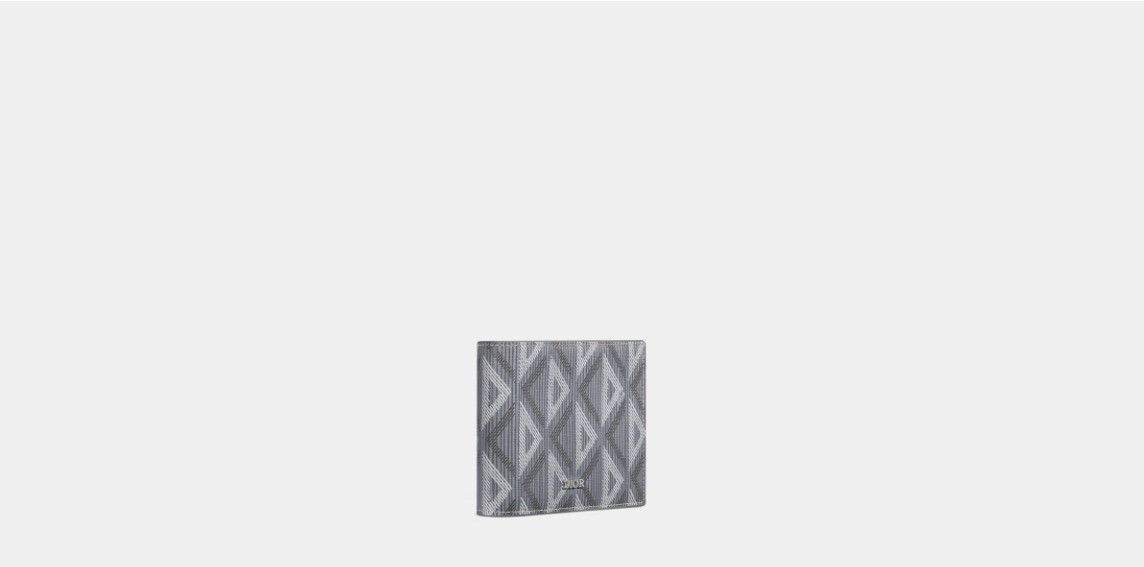 Dior o1w1db10325 2ESBC0 Size: OS / Bifold Wallet in Grey Size ONE SIZE - 2 Thumbnail
