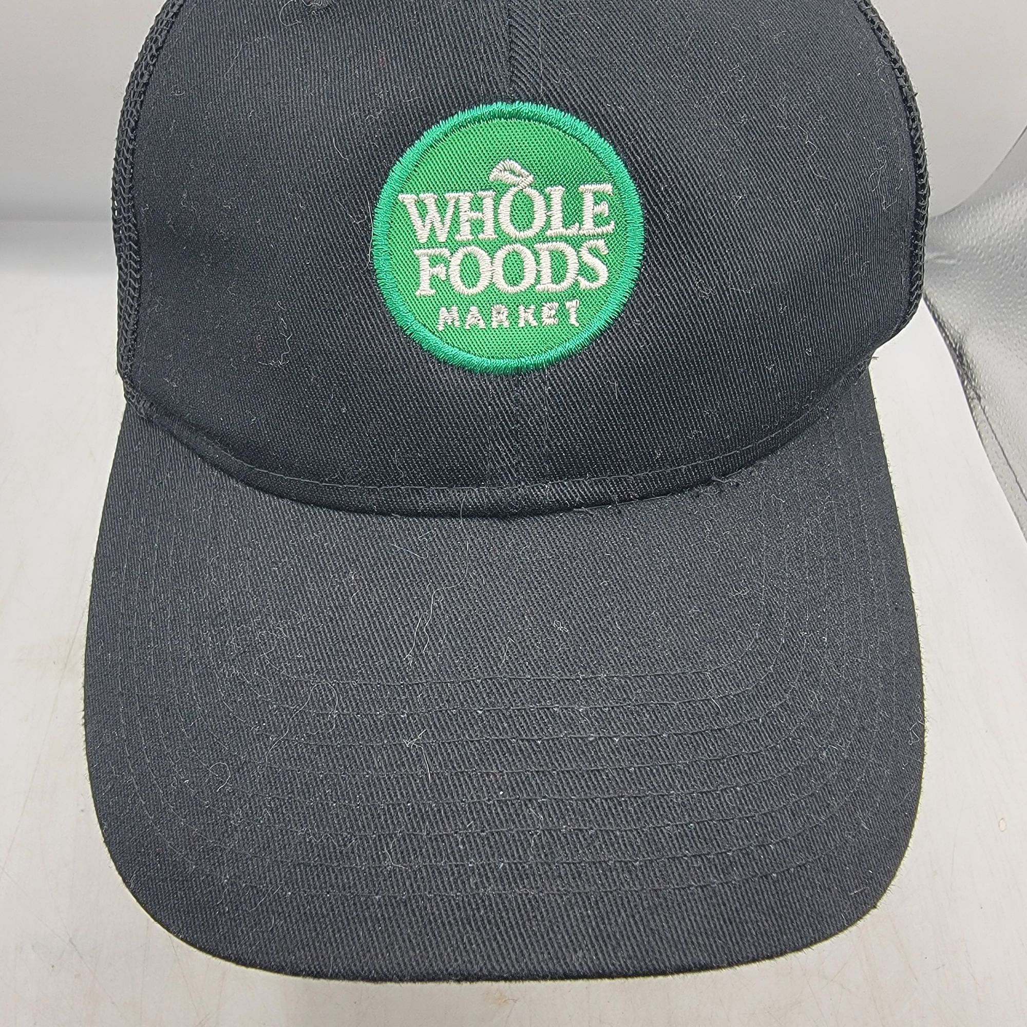 Port Authority Whole Foods Market Black Green Trucker Hat Work Wear Casual Size ONE SIZE - 9 Thumbnail