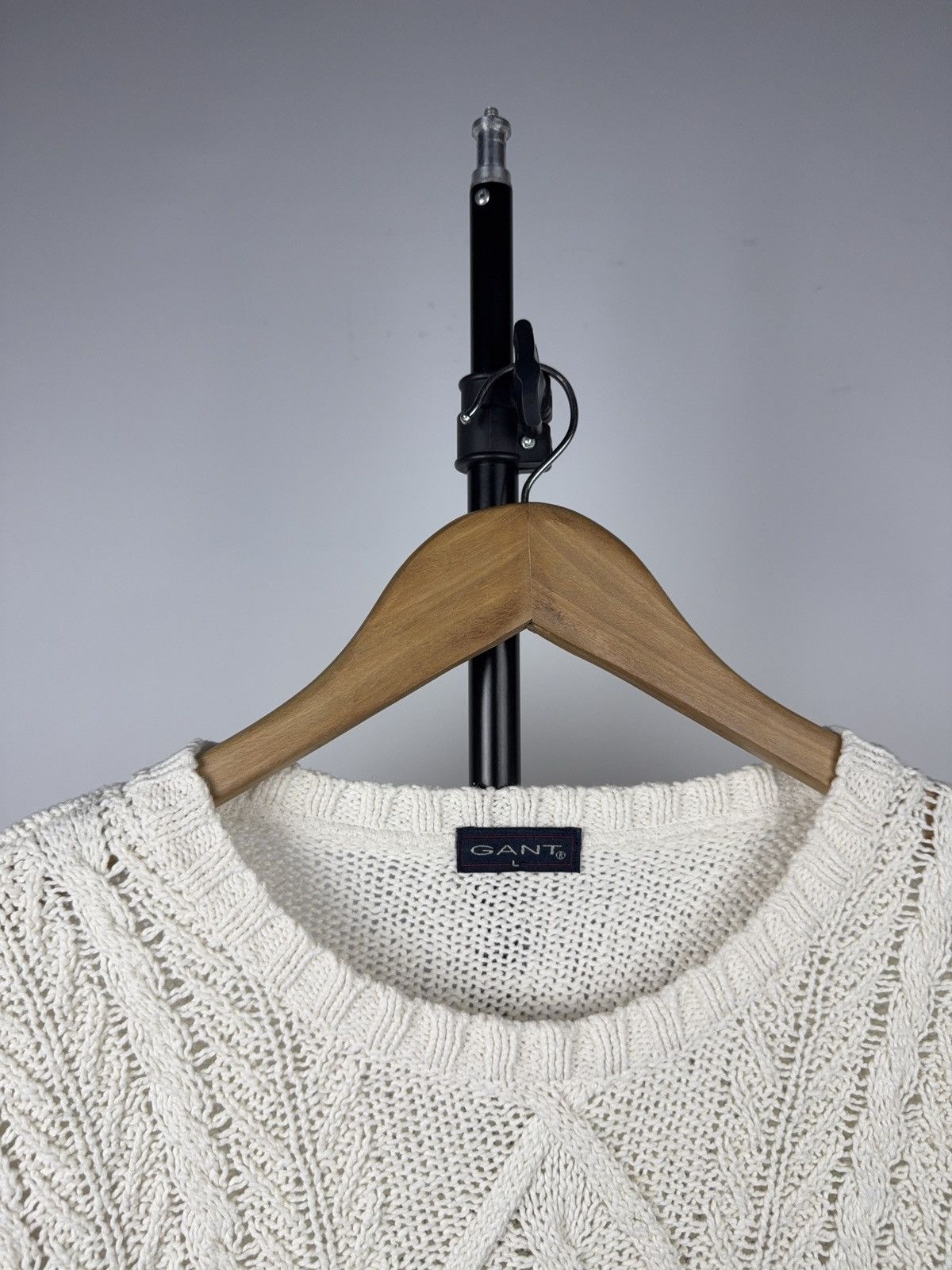 Gant Luxury GANT Italy Cable Knit Hemp Cotton Sweater Sailing L Size US L / EU 52-54 / 3 - 3 Thumbnail