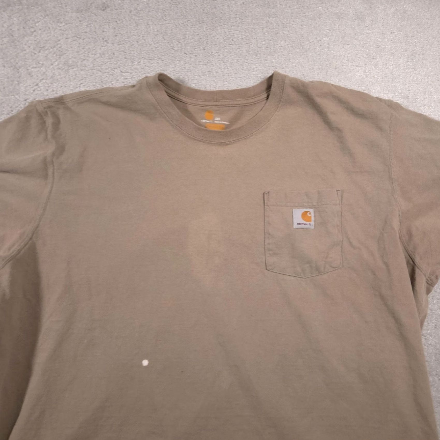 Carhartt Carhartt Shirt Mens 3XL Brown Original Fit Pocket Workwear Tee Paint Stains Size US XXL / EU 58 / 5 - 3 Thumbnail