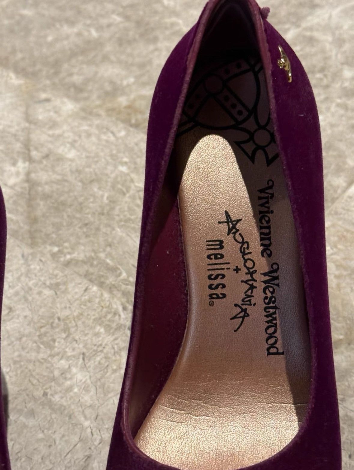 Vivienne Westwood Vivienne Westwood Velvet Melissa Heels Size US 7.5 / IT 37.5 - 3 Thumbnail