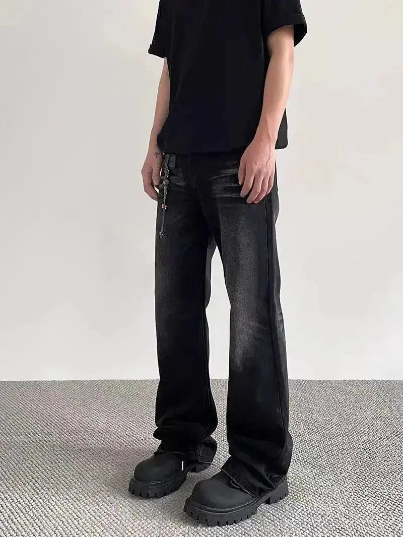 Japanese Brand Vintage micro flare high street washed jeans Size US 32 / EU 48 - 2 Thumbnail