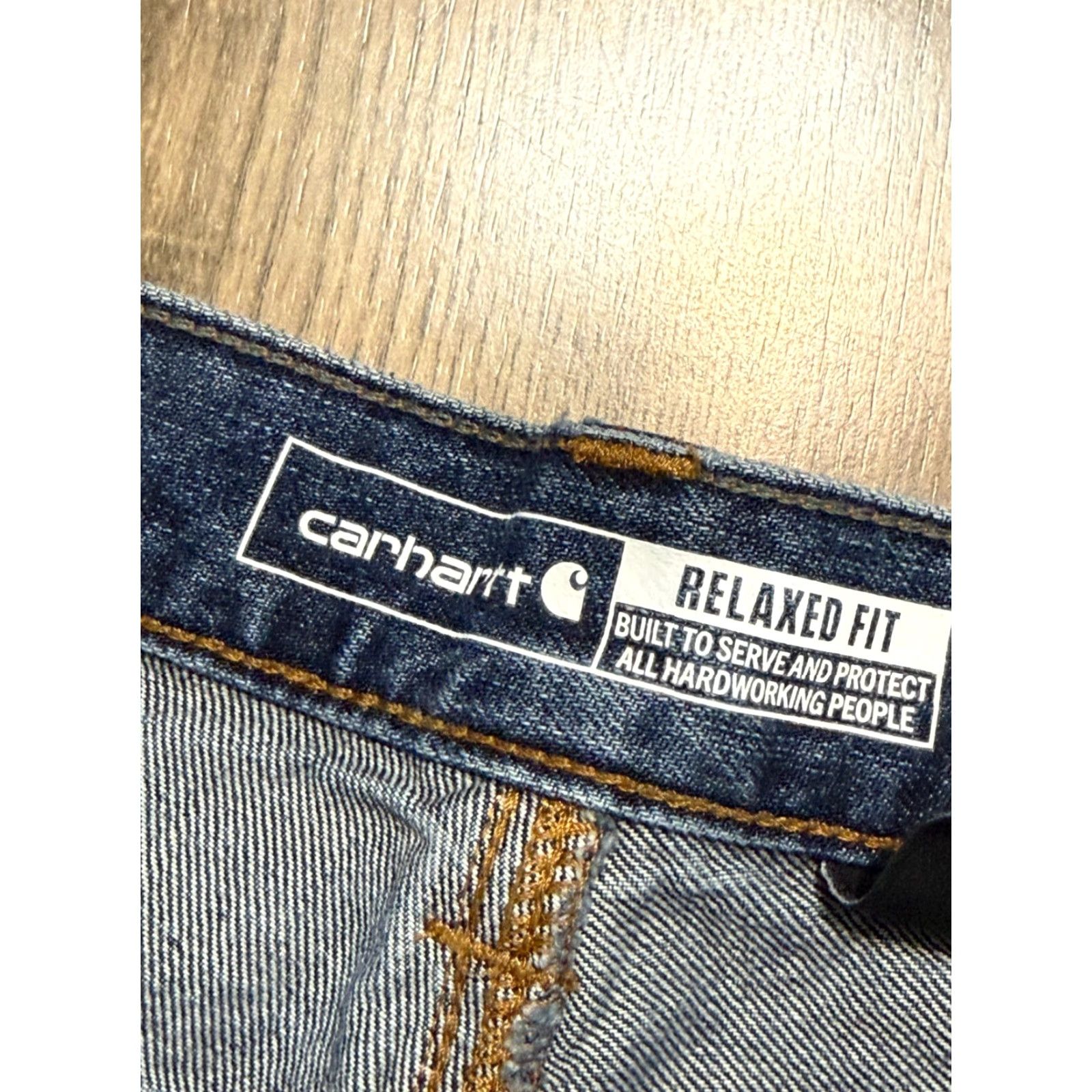 Carhartt Carhartt Jeans Mens Size 40x30 Blue Denim Relaxed Fit Straight Leg 5-Pocket Pocket Size US 40 / EU 56 - 5 Thumbnail