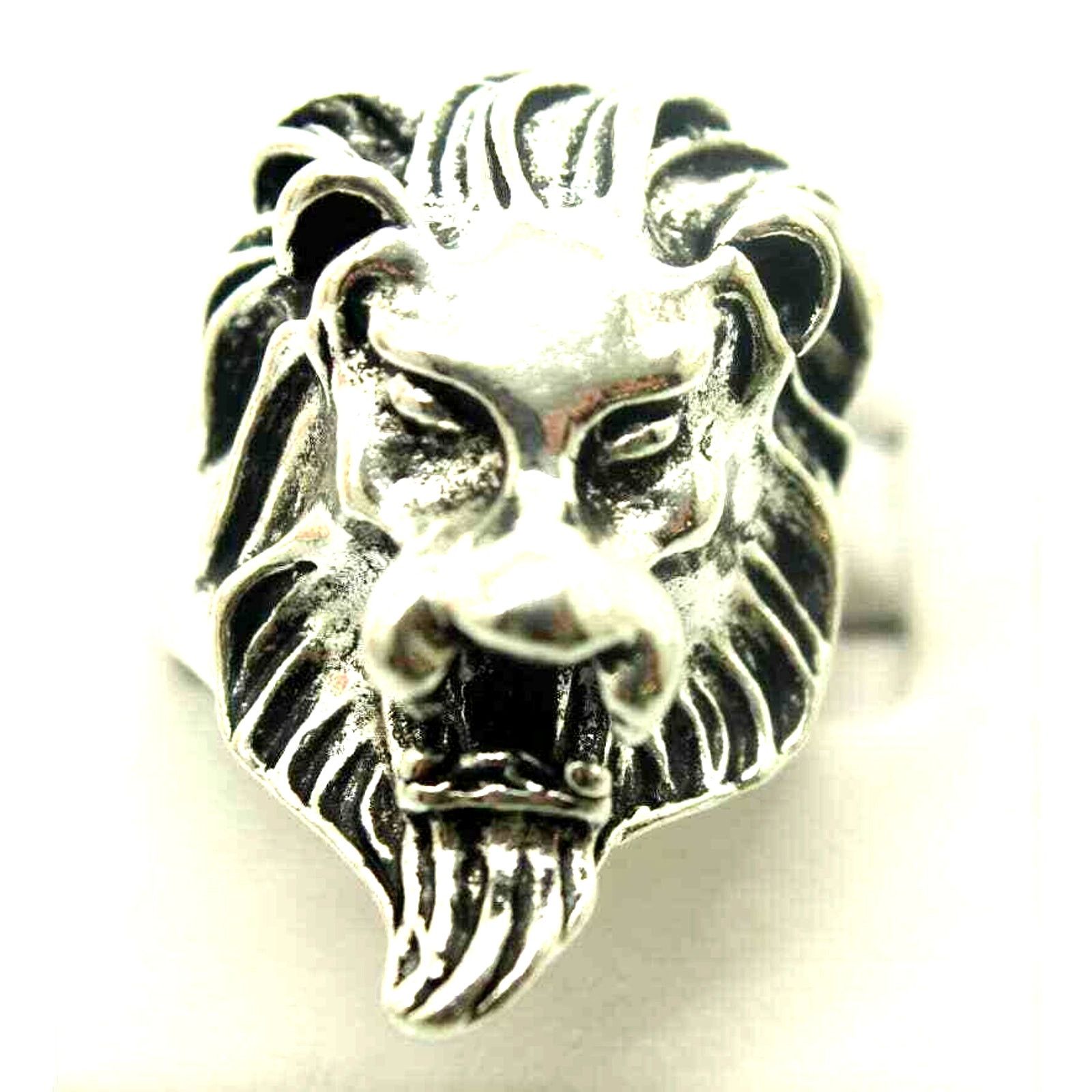 Other Silvertone Leo Lion Ring • Size 10 • 1-1/4" long Size ONE SIZE - 2 Thumbnail